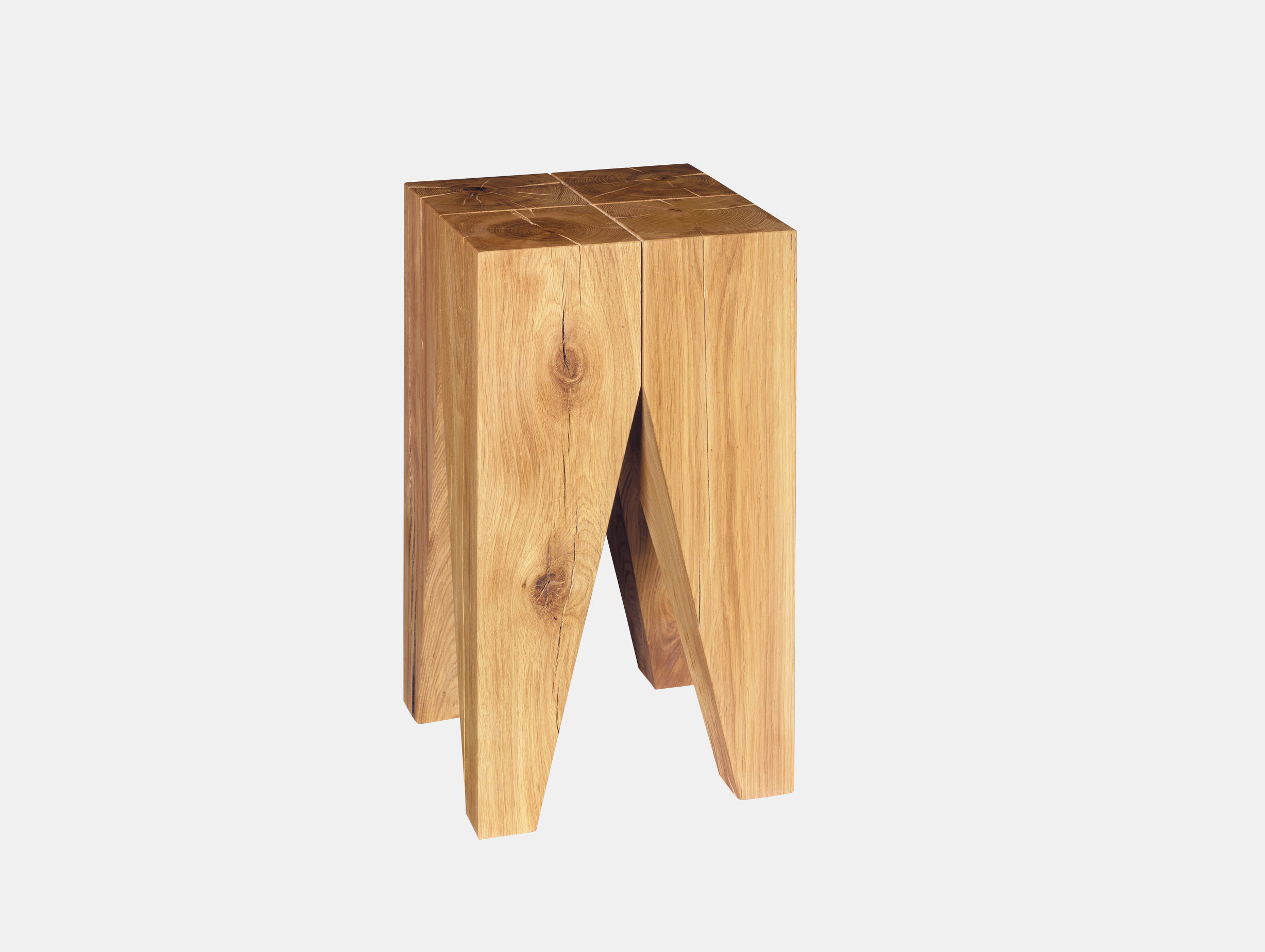E15 Backenzahn Stool Oak Philipp Mainzer