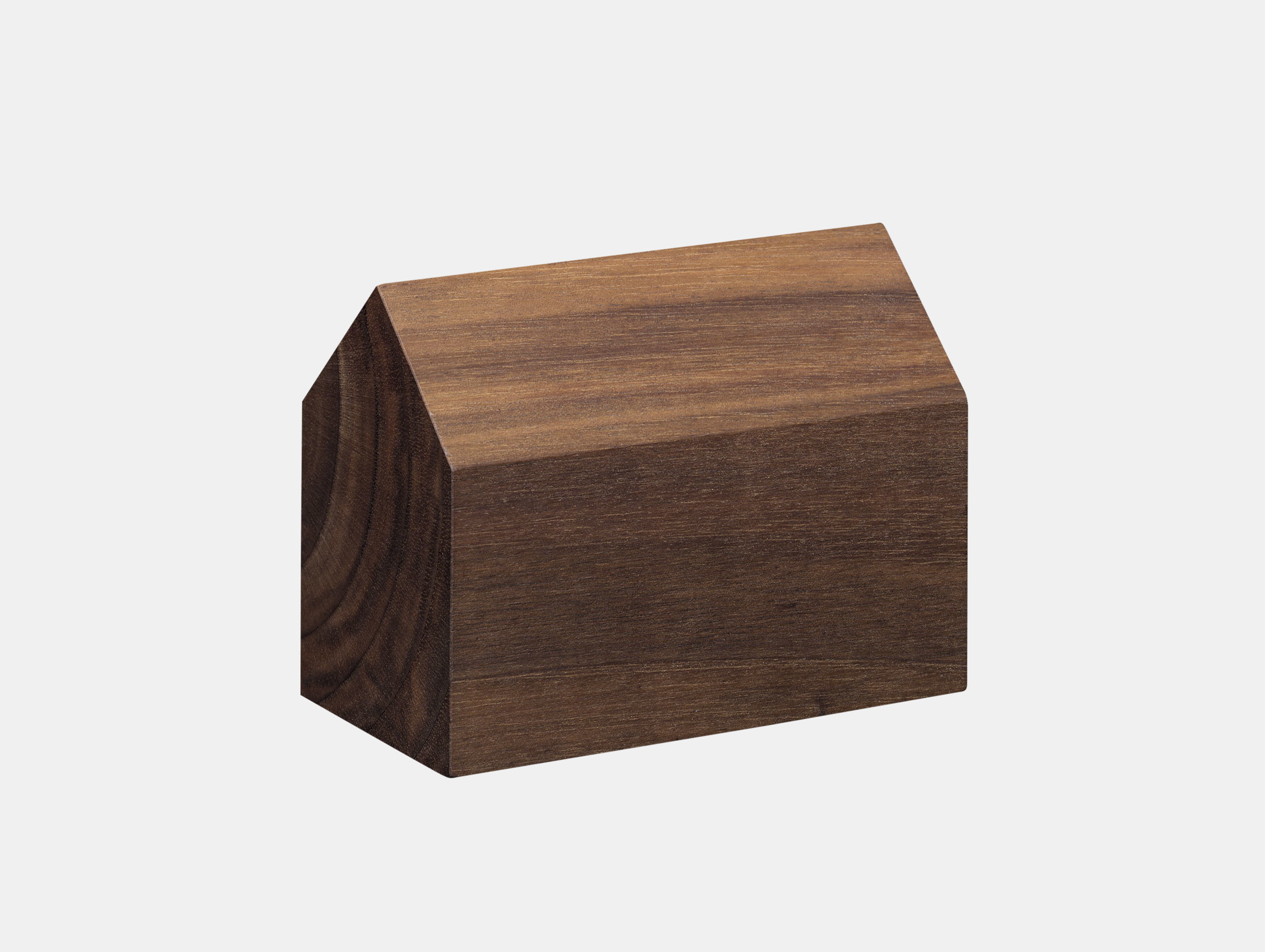 E15 Haus Paperweight Walnut Saddle Roof Large Jan Philip Holler