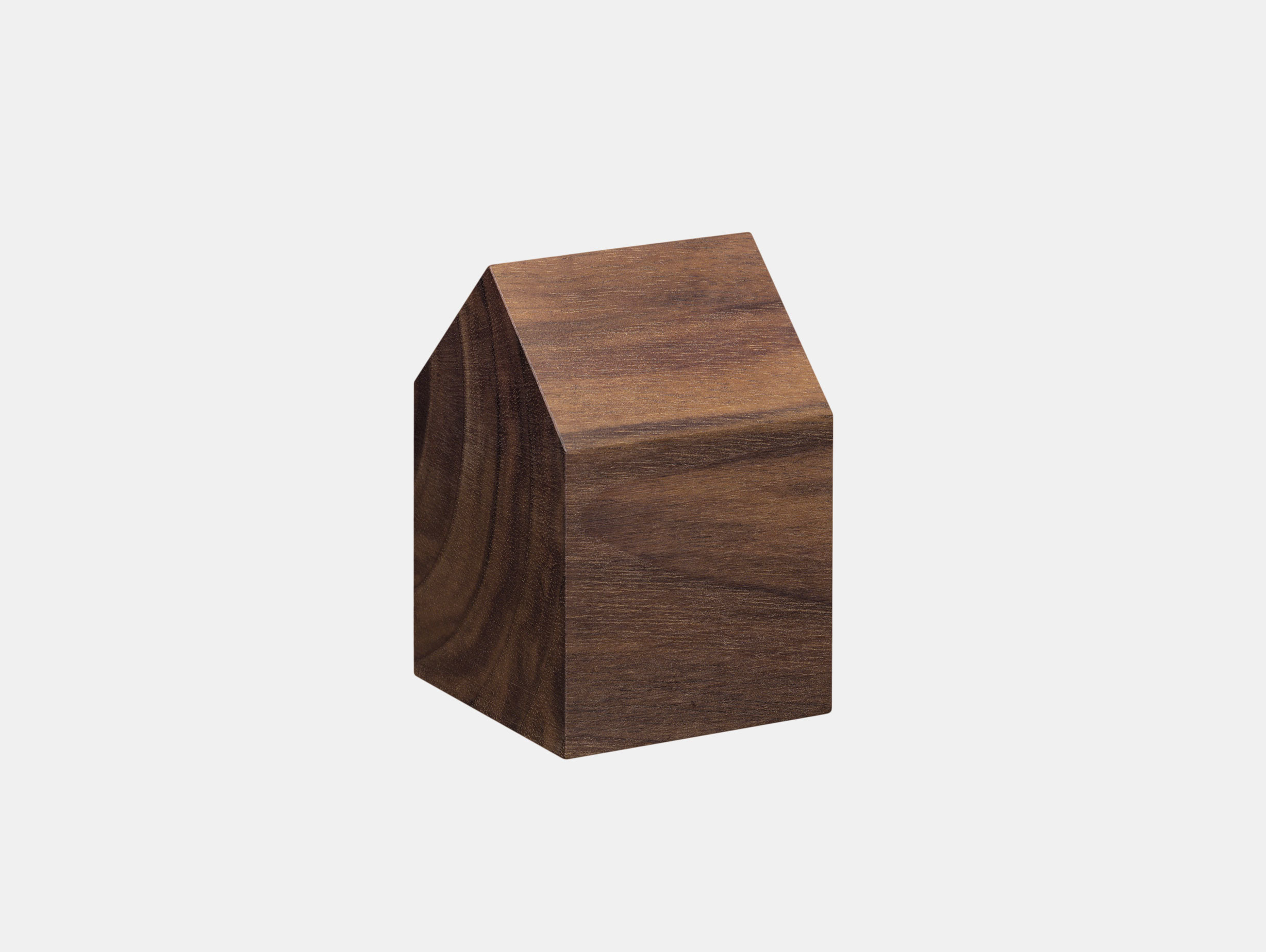 E15 Haus Paperweight Walnut Saddle Roof Small Jan Philip Holler