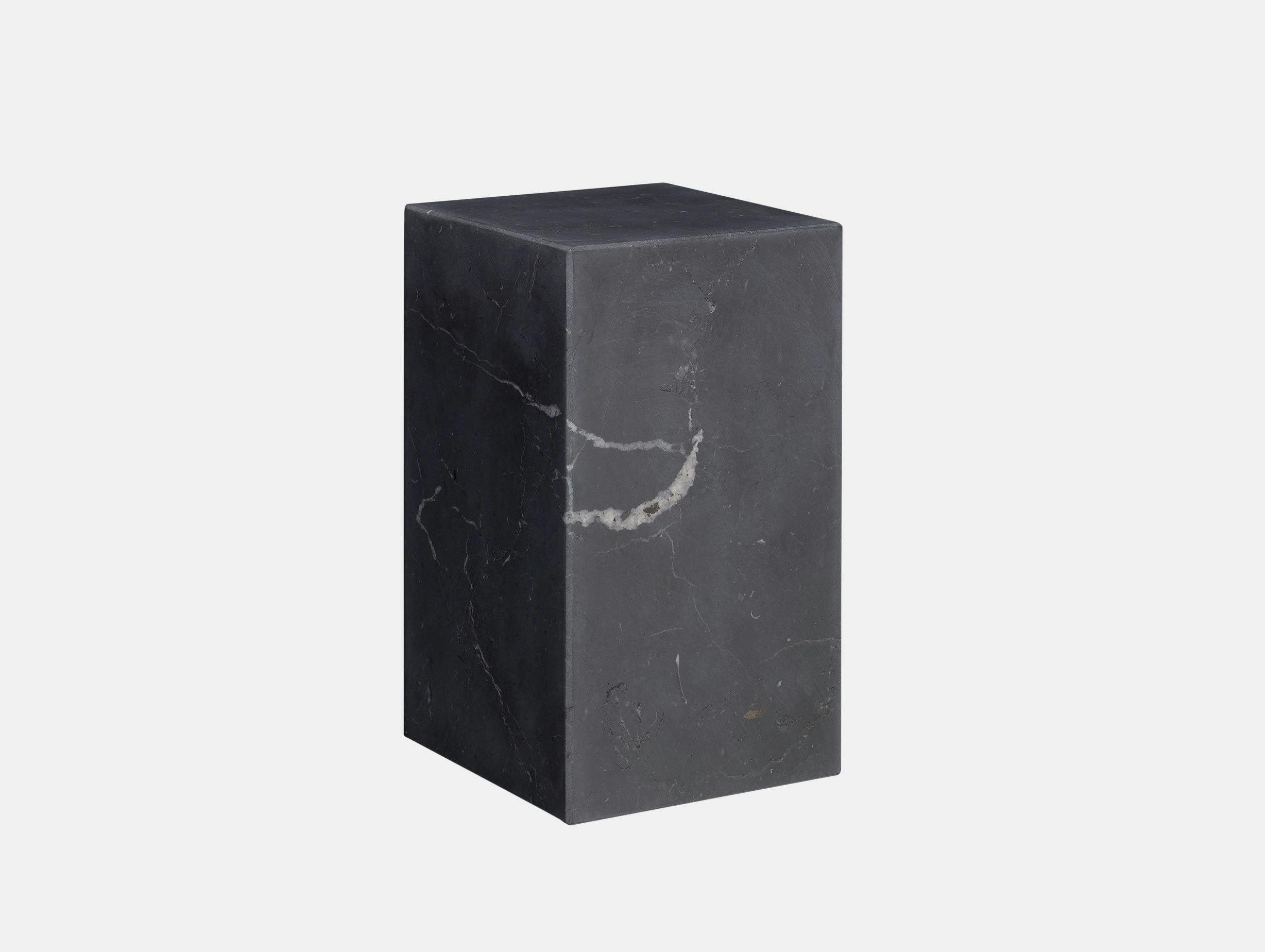 E15 Stop Bookend Tall Black Marble Philipp Mainzer