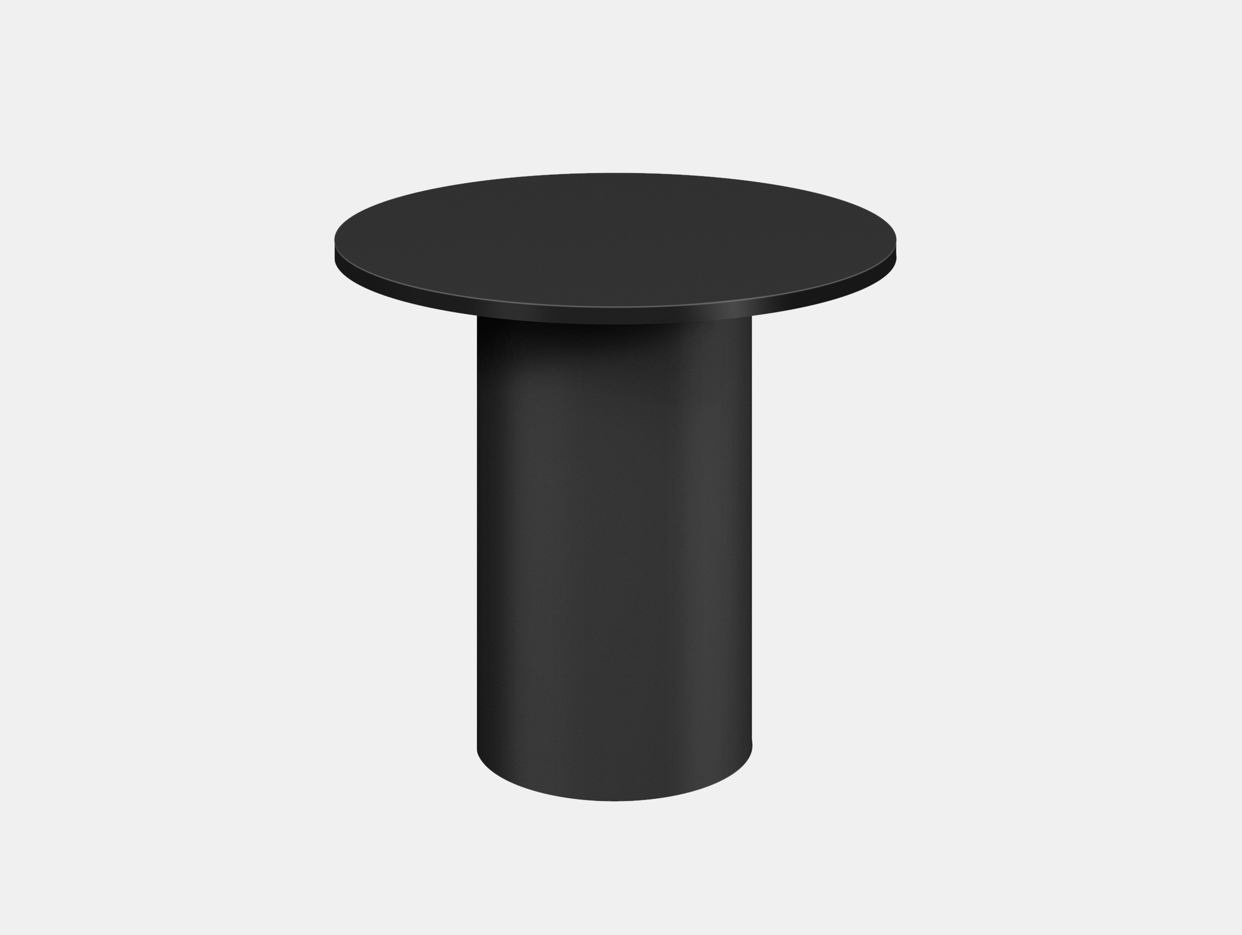 E15 enoki metal side table jet black tall