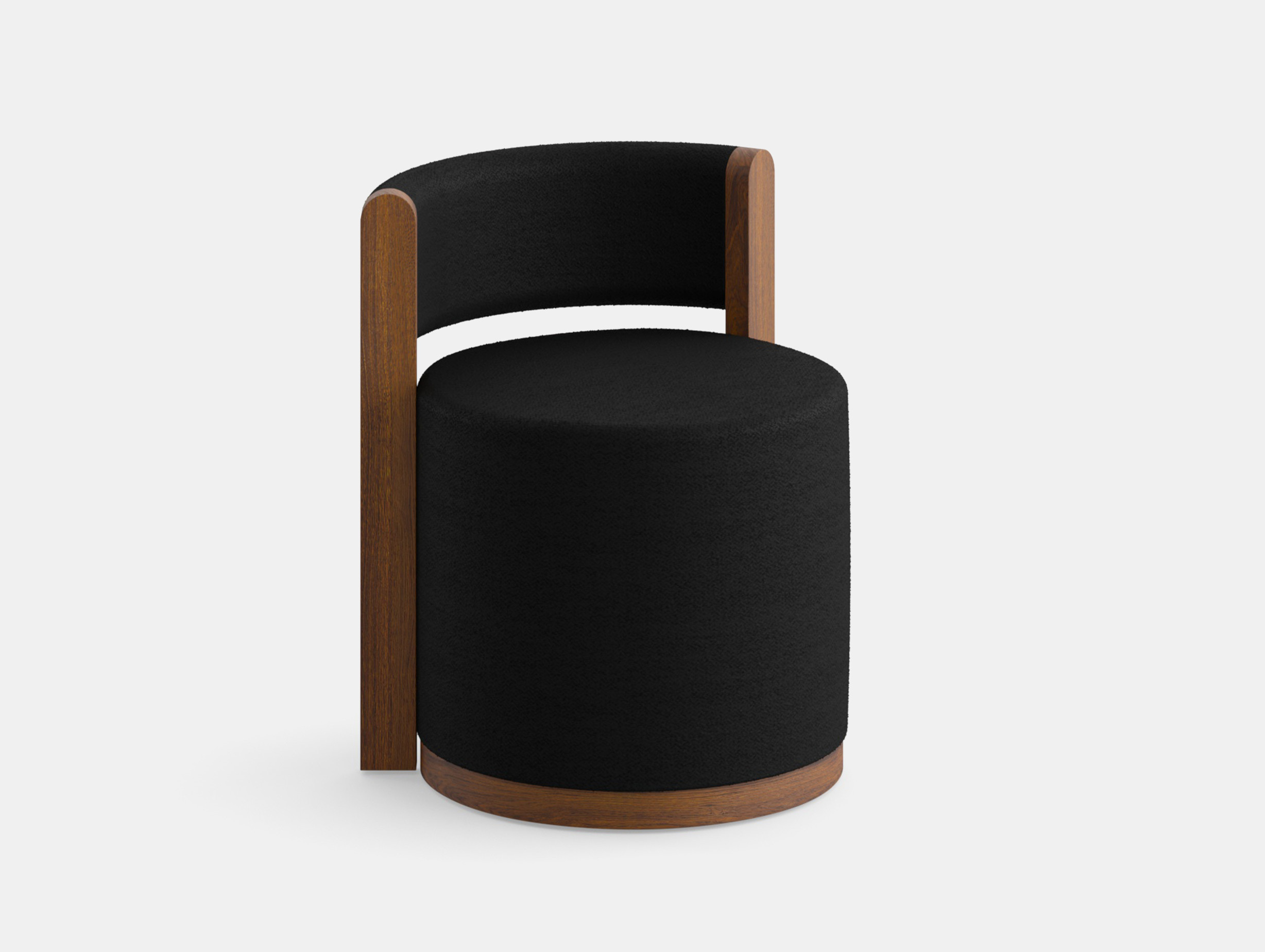 E15 furniture david thulstrup alde club chair chocolate stained oak loupo black