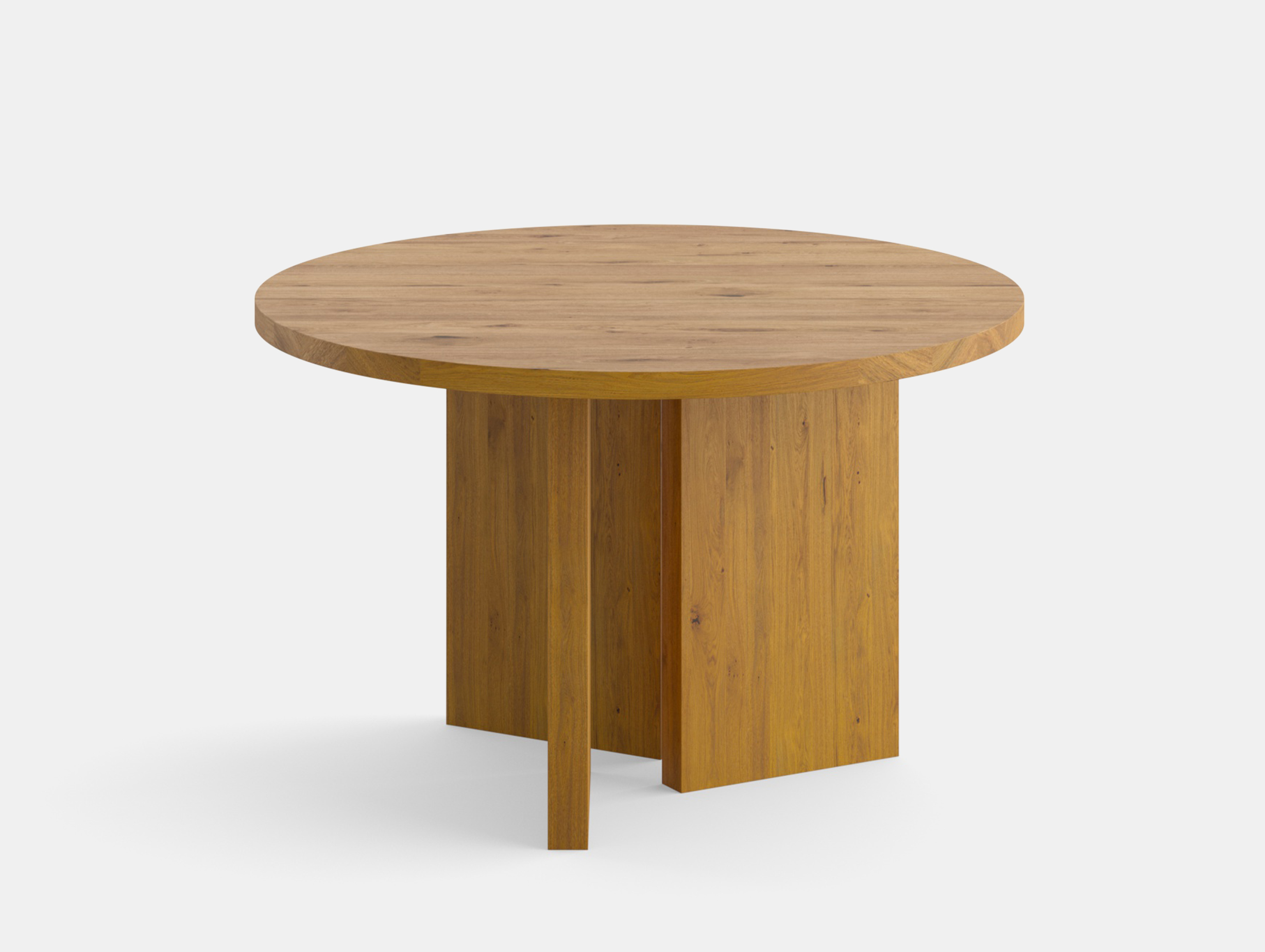 E15 kaname dining round table oak 120