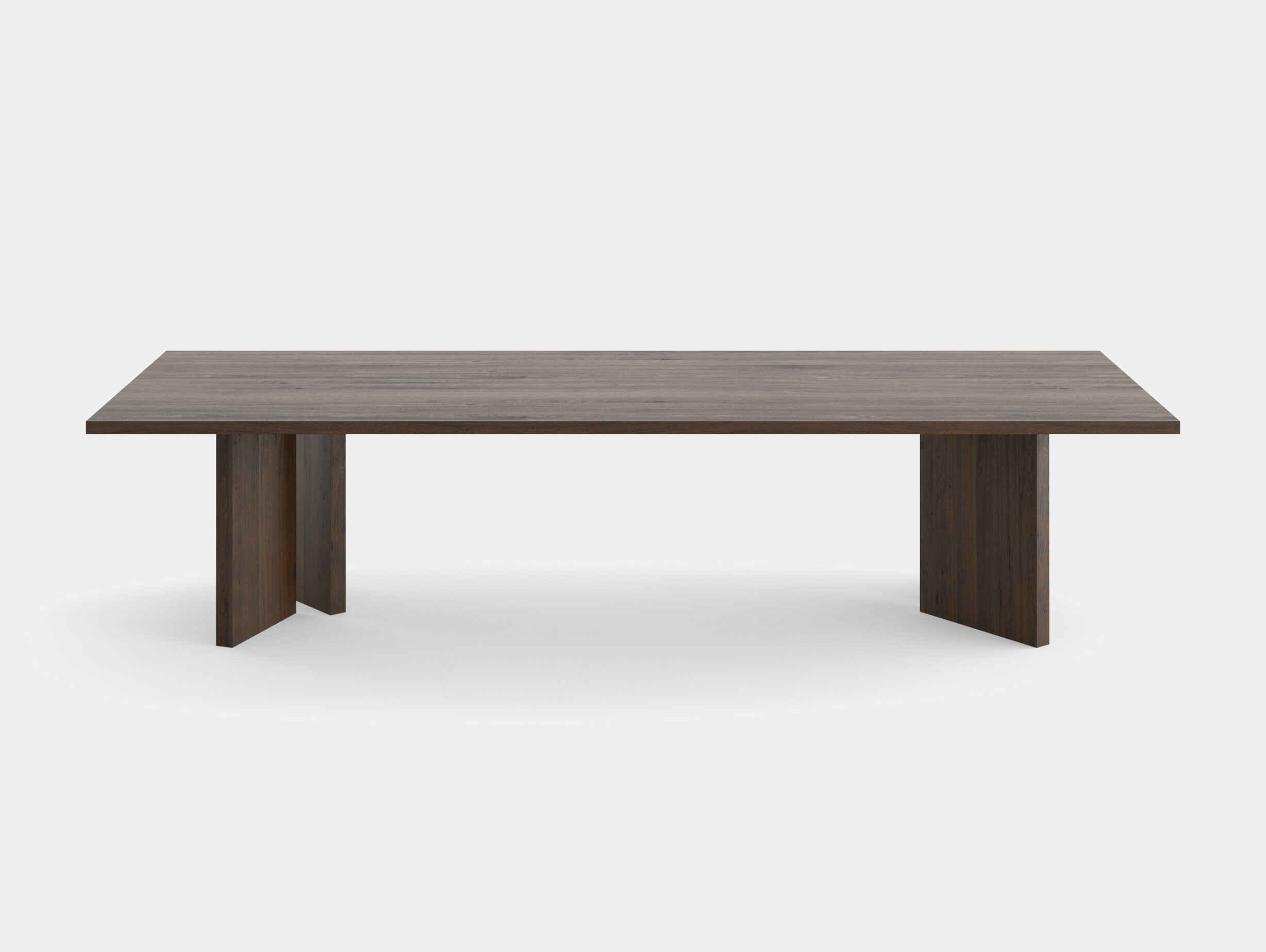 E15 kaname dining table rectangle 330 dark stained