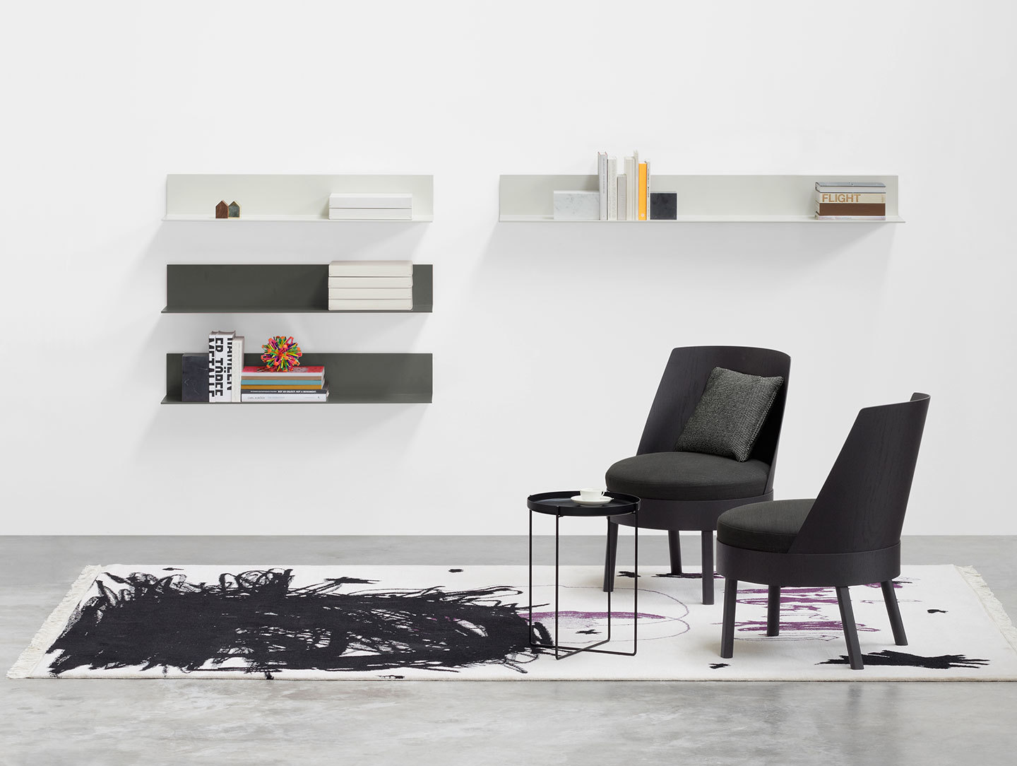 E15 Bessy Lounge Chair Black Stefan Diez