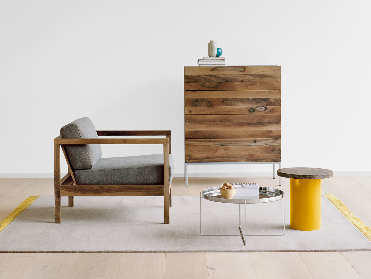 E15 Enoki Side Table Yellow Philipp Mainzer