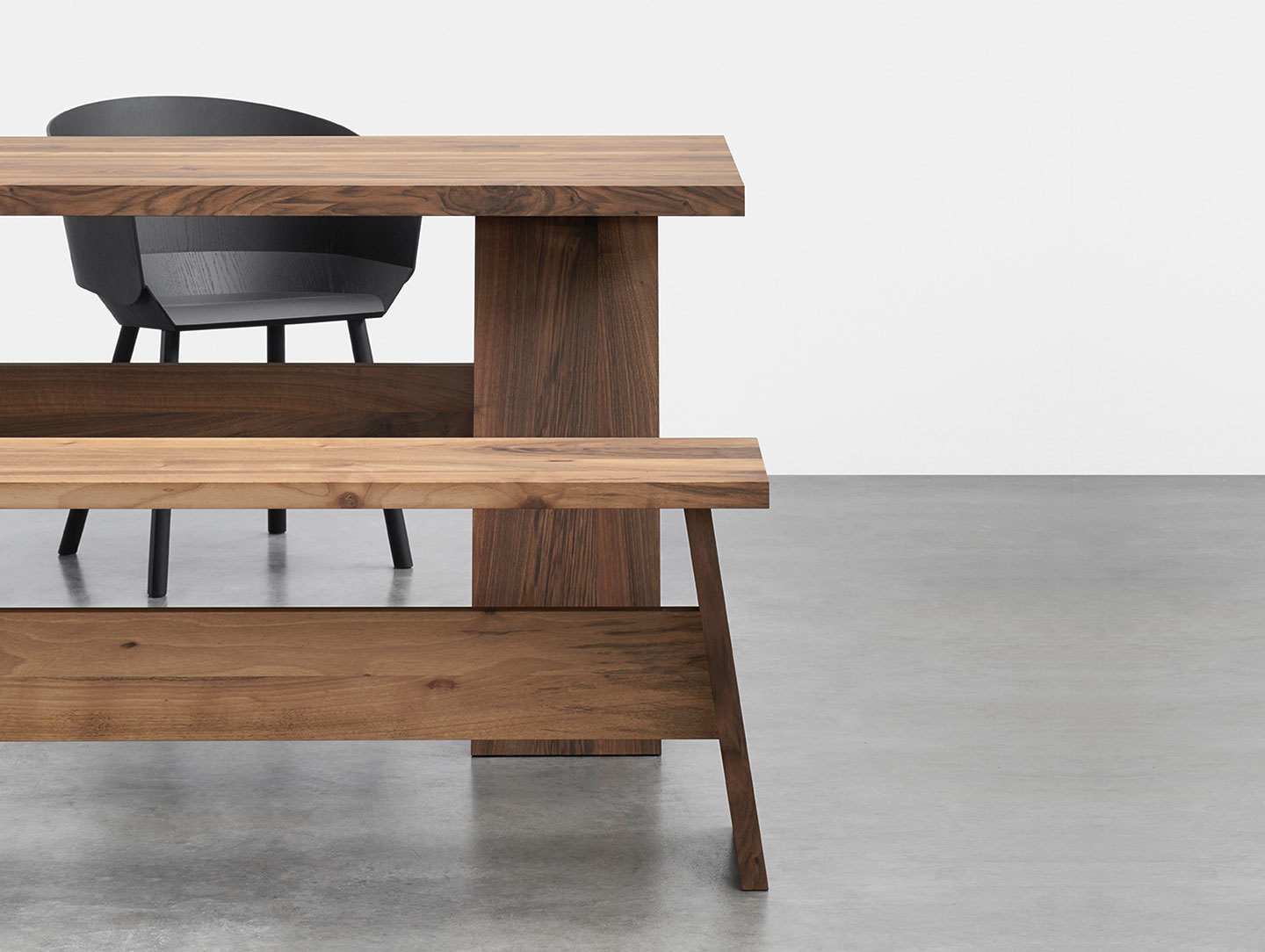 E15 Fawley Bench Walnut Detail David Chipperfield