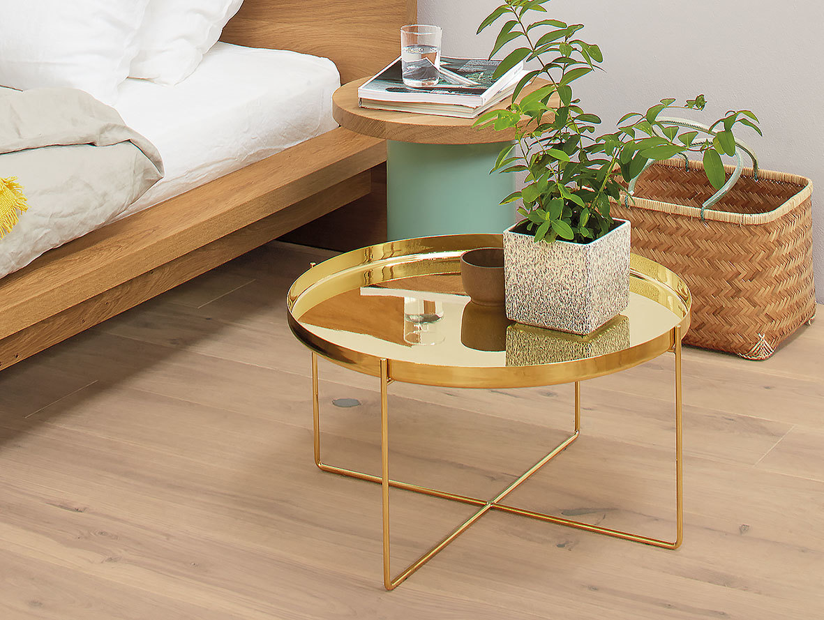 E15 Habibi Side Table Brass Bedside Philipp Mainzer