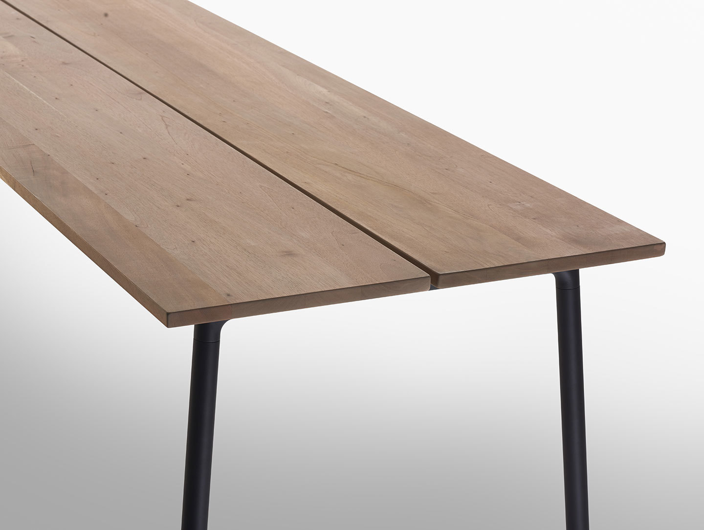 Emeco run table end detail black frame kim colin sam hecht