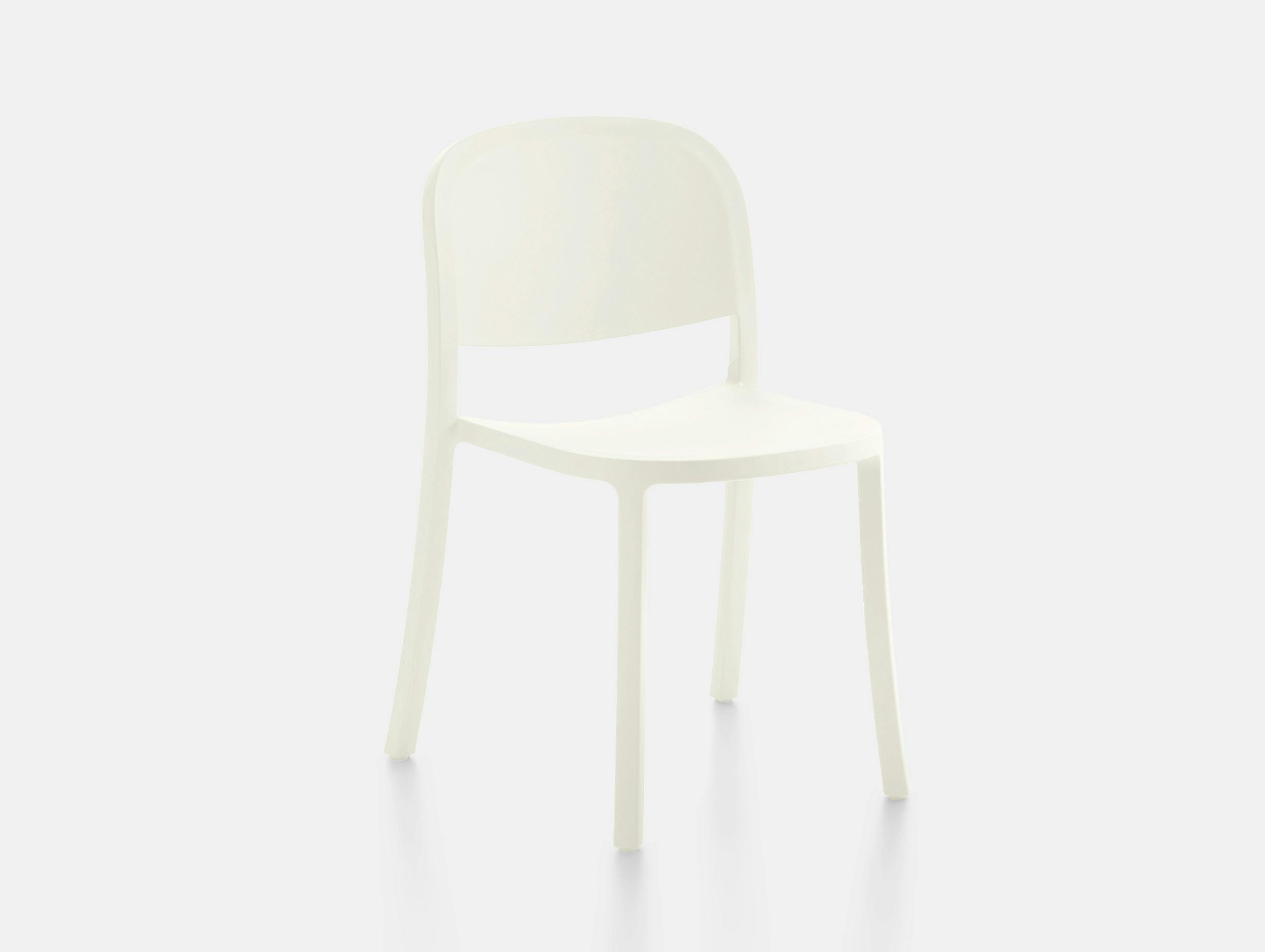Emeco 1 Inch Reclaimed Chair white Jasper Morrison