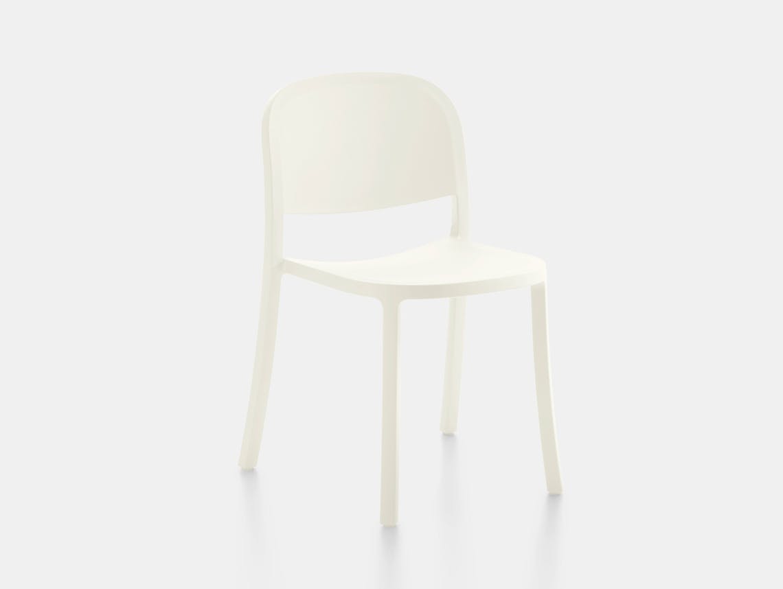 Emeco 1 Inch Reclaimed Chair white Jasper Morrison