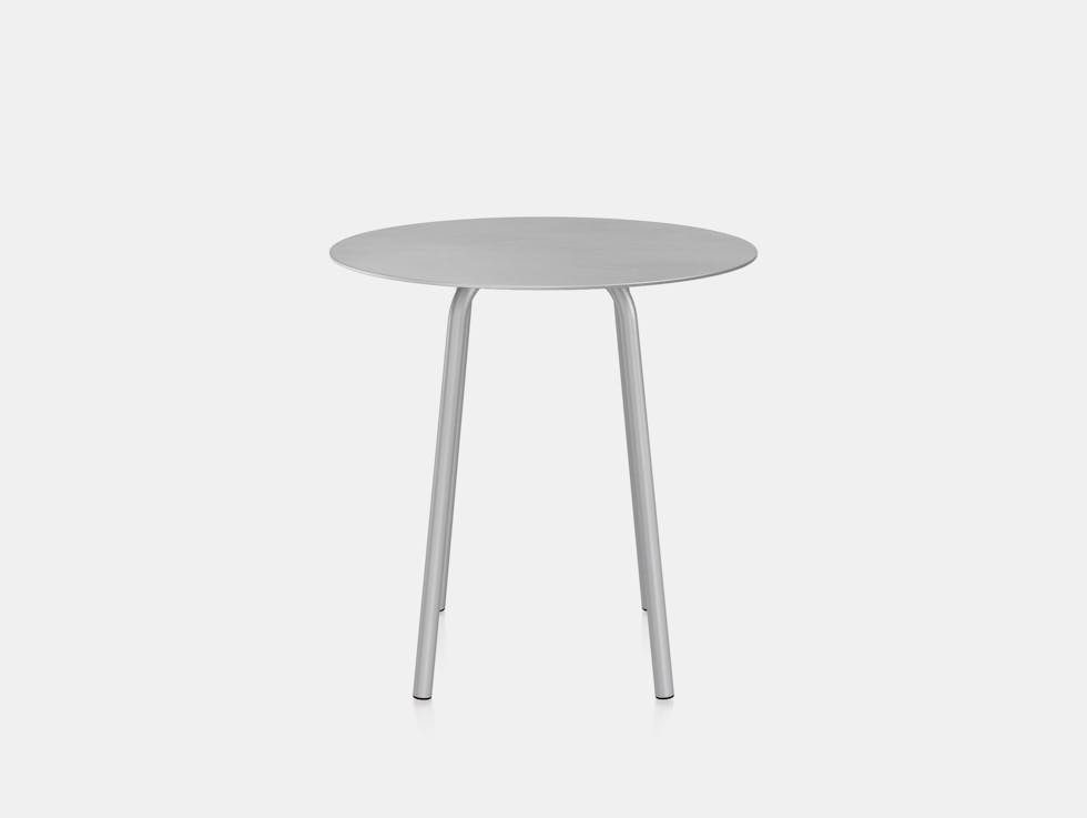 Emeco konstantin grcic parrish cafe table 76cm aluminium base aluminium top