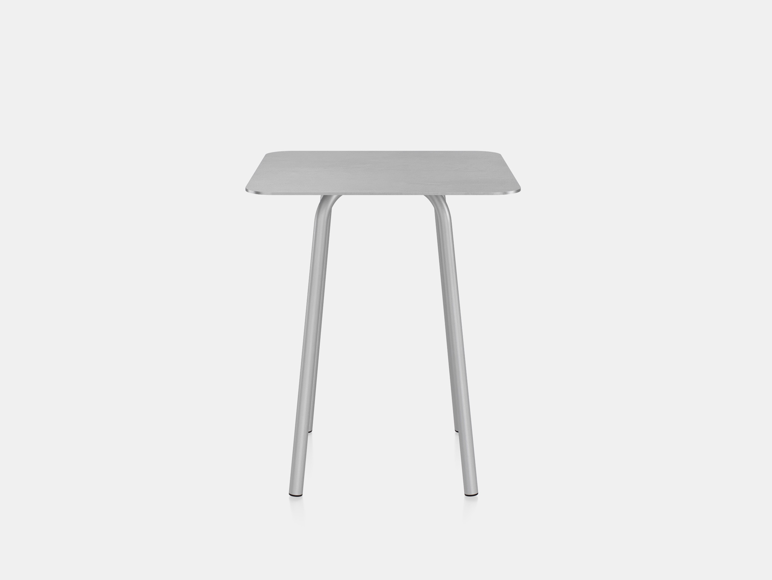 Emeco konstantin grcic parrish cafe table square 60cm aluminium base aluminium top