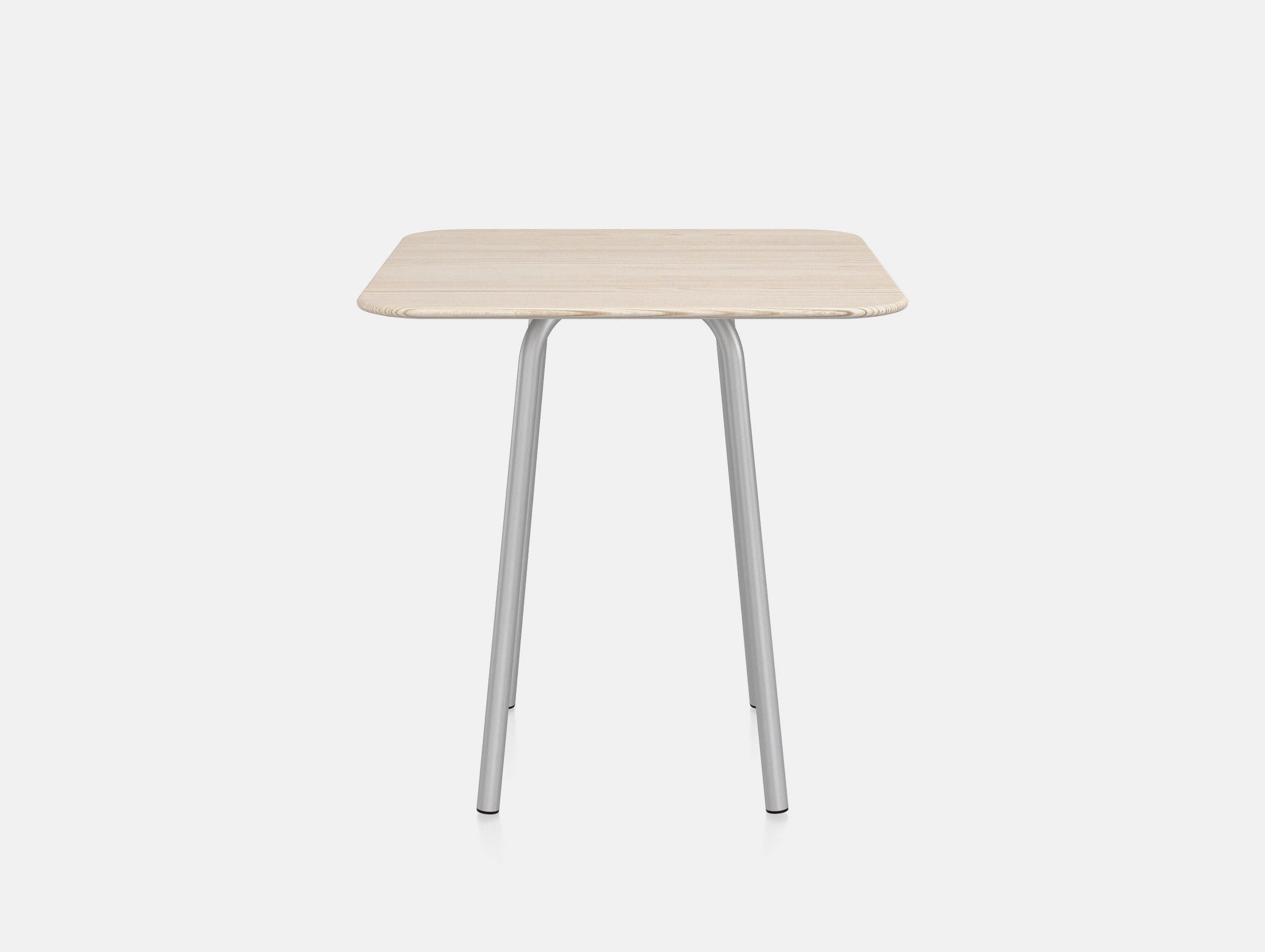 Emeco konstantin grcic parrish cafe table square 76cm aluminium base ash top