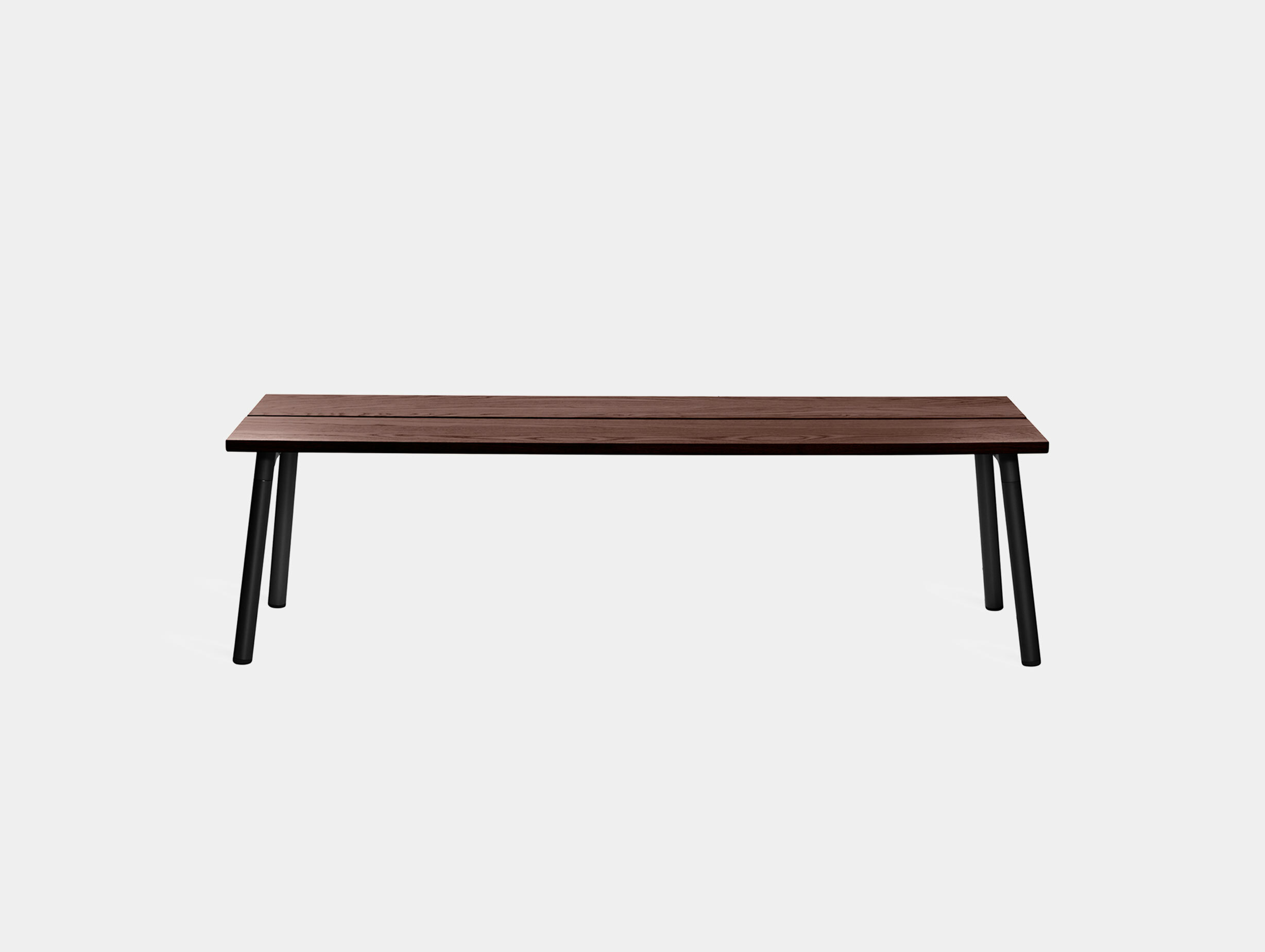 Emeco run 3 seat bench black walnut