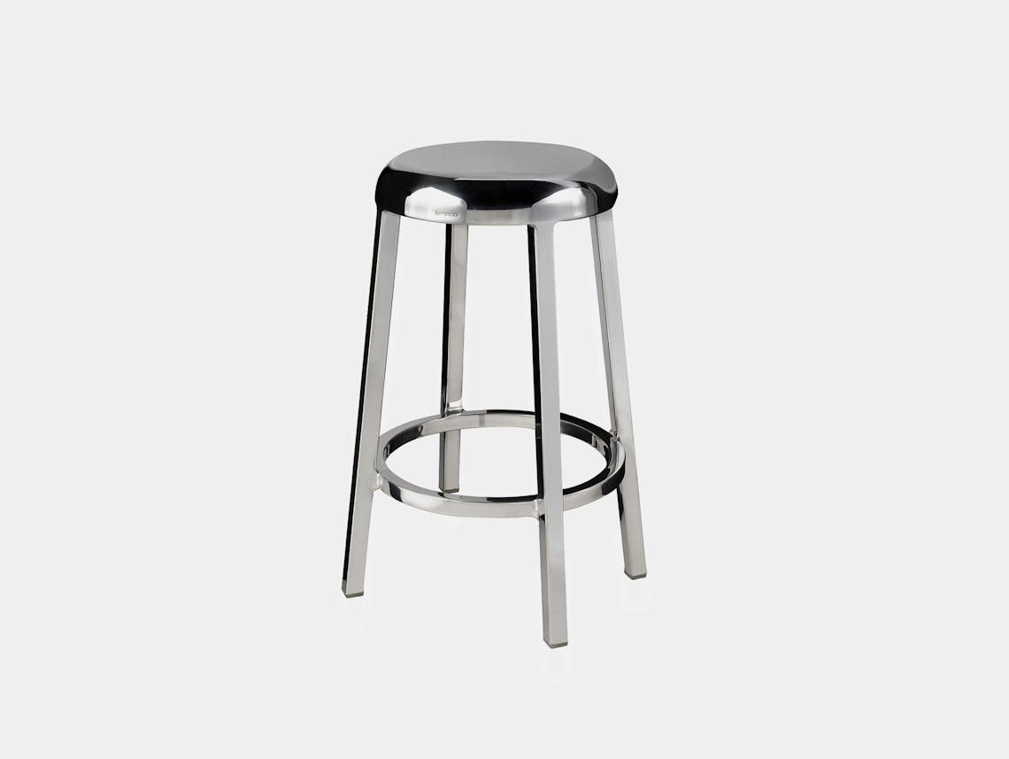 Emeco za counter stool hand polished