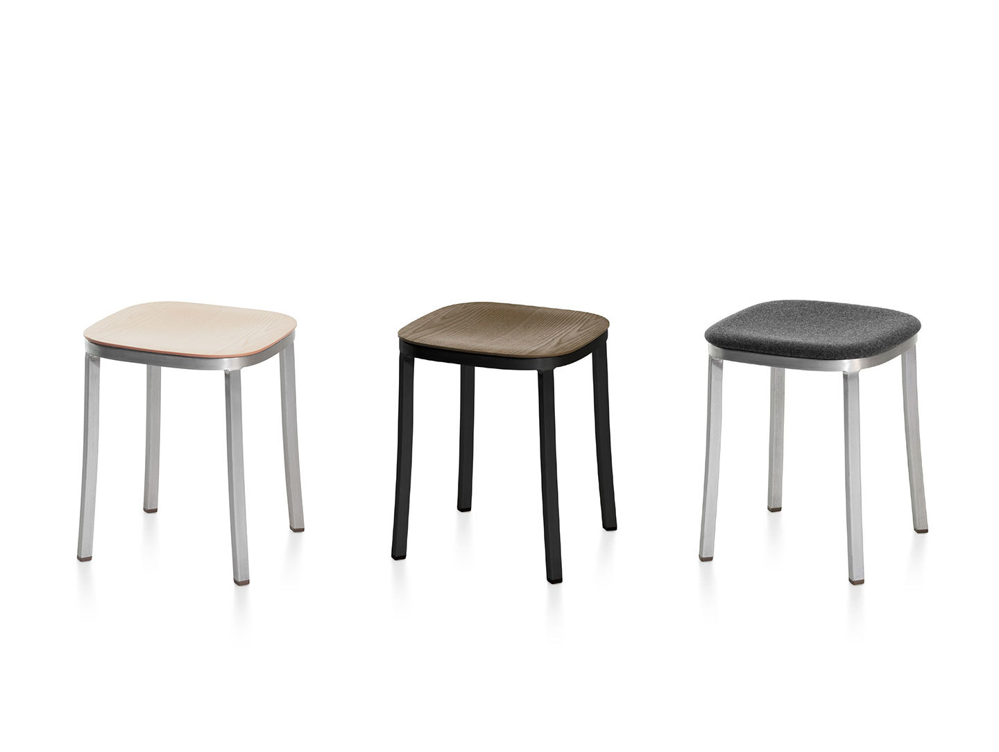 Emeco 1inch small stools by jasper morrison