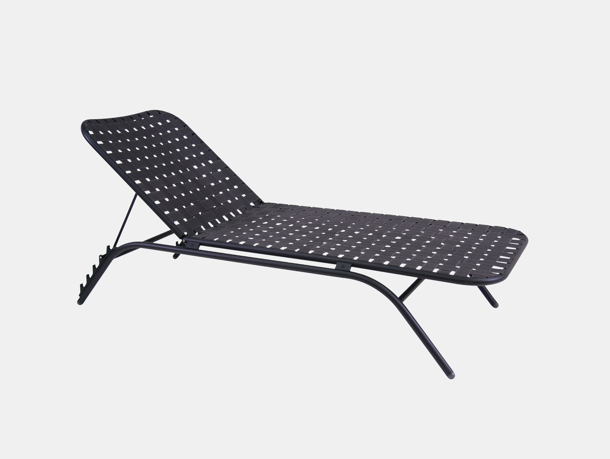 Emu Yard Sunbed Black Stefan Diez