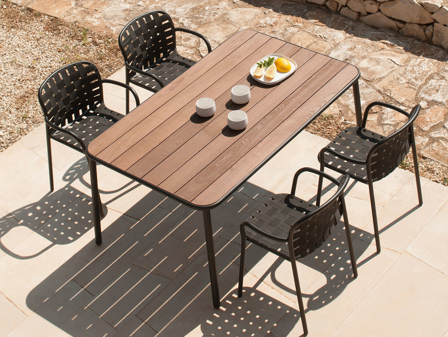 Emu Yard Dining Chairs And Table 2 Stefan Diez