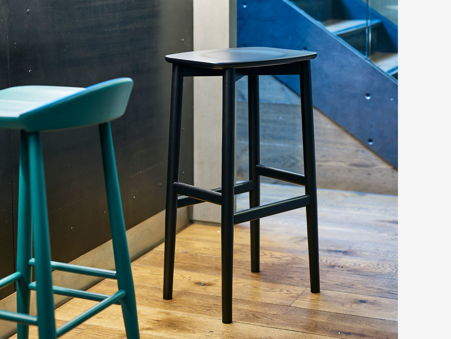 Ercol Originals Bar Stool Black 2 Lucian Ercolani
