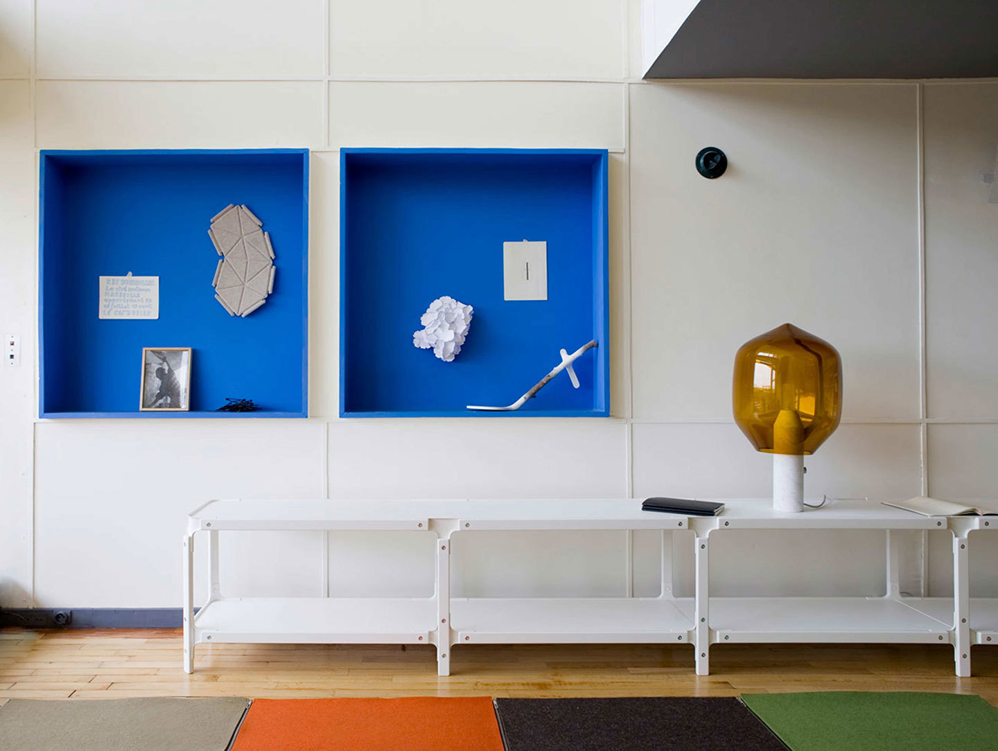 Established And Sons Lighthouse Table Lamp Amber White Marble Ronan And Erwan Bouroullec