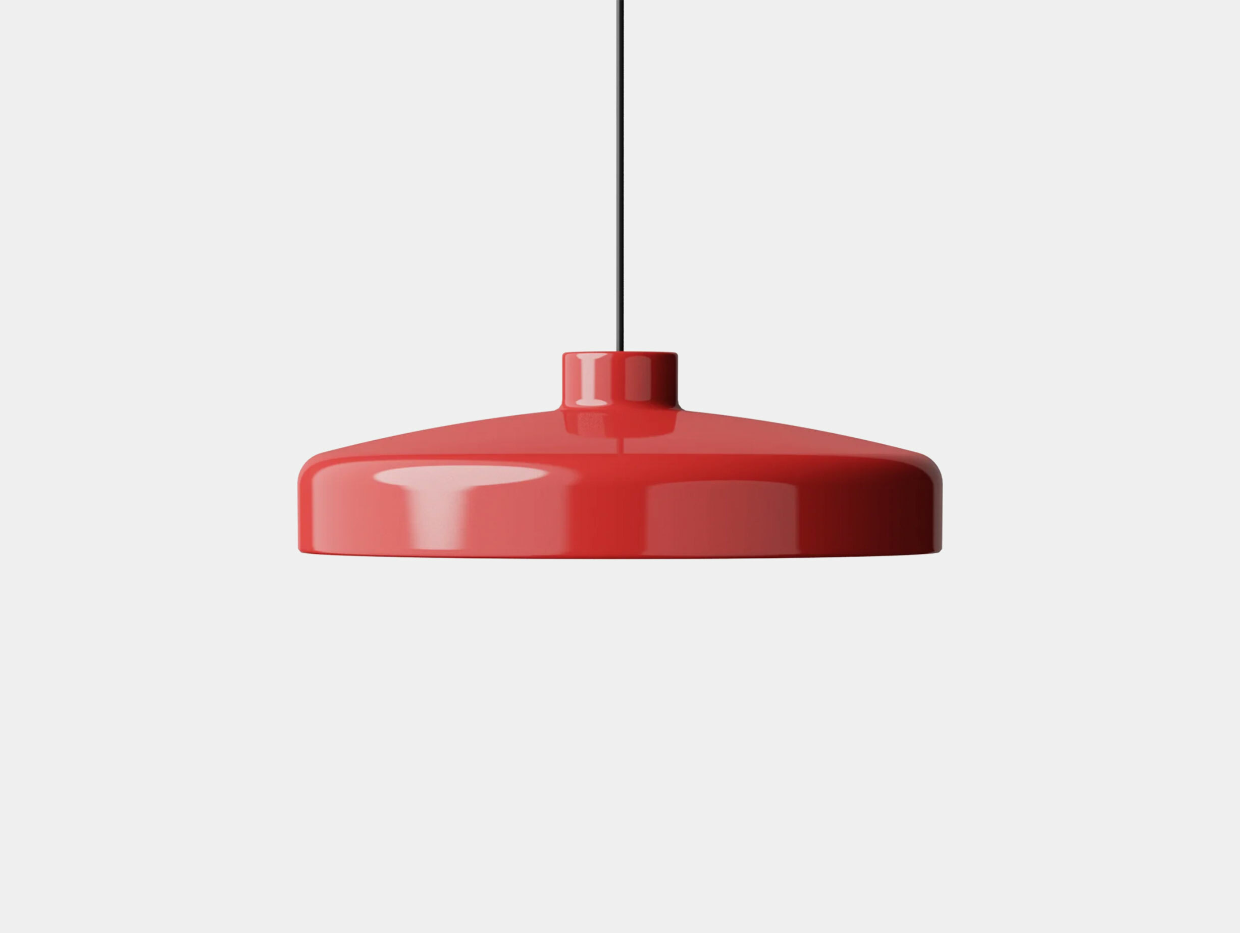 Nine lacquer pendant red large 1