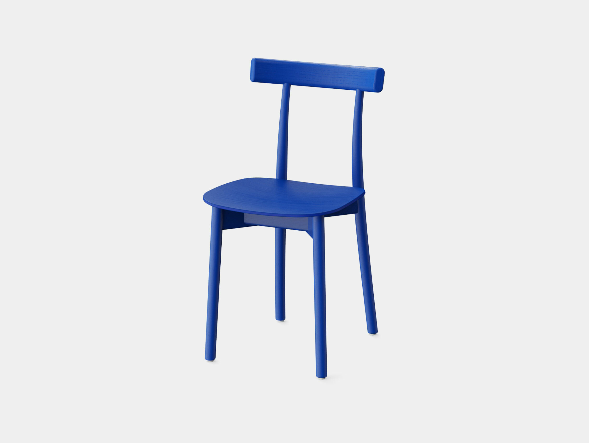 Nine skinny chair blue stained ash