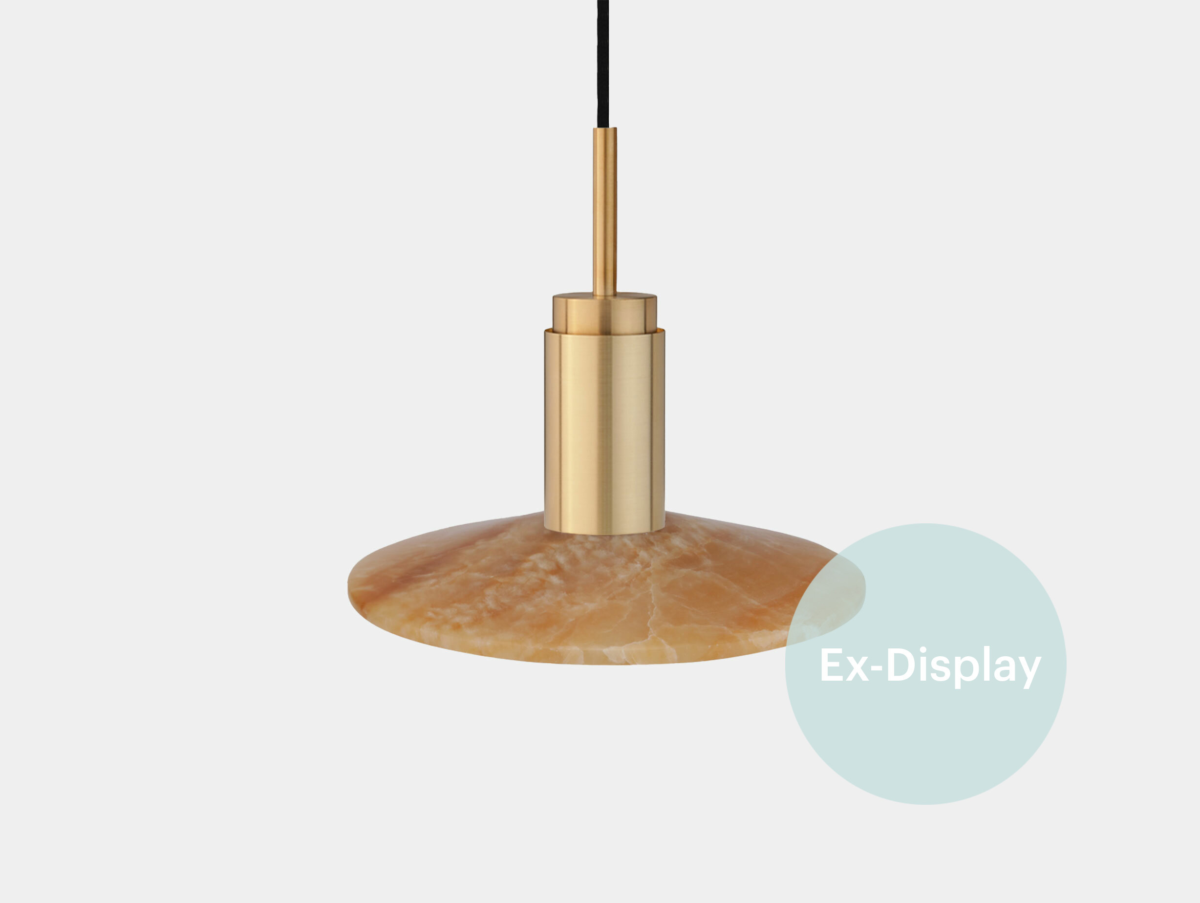 Xdp anour donya solar pendant light amber brushed brass