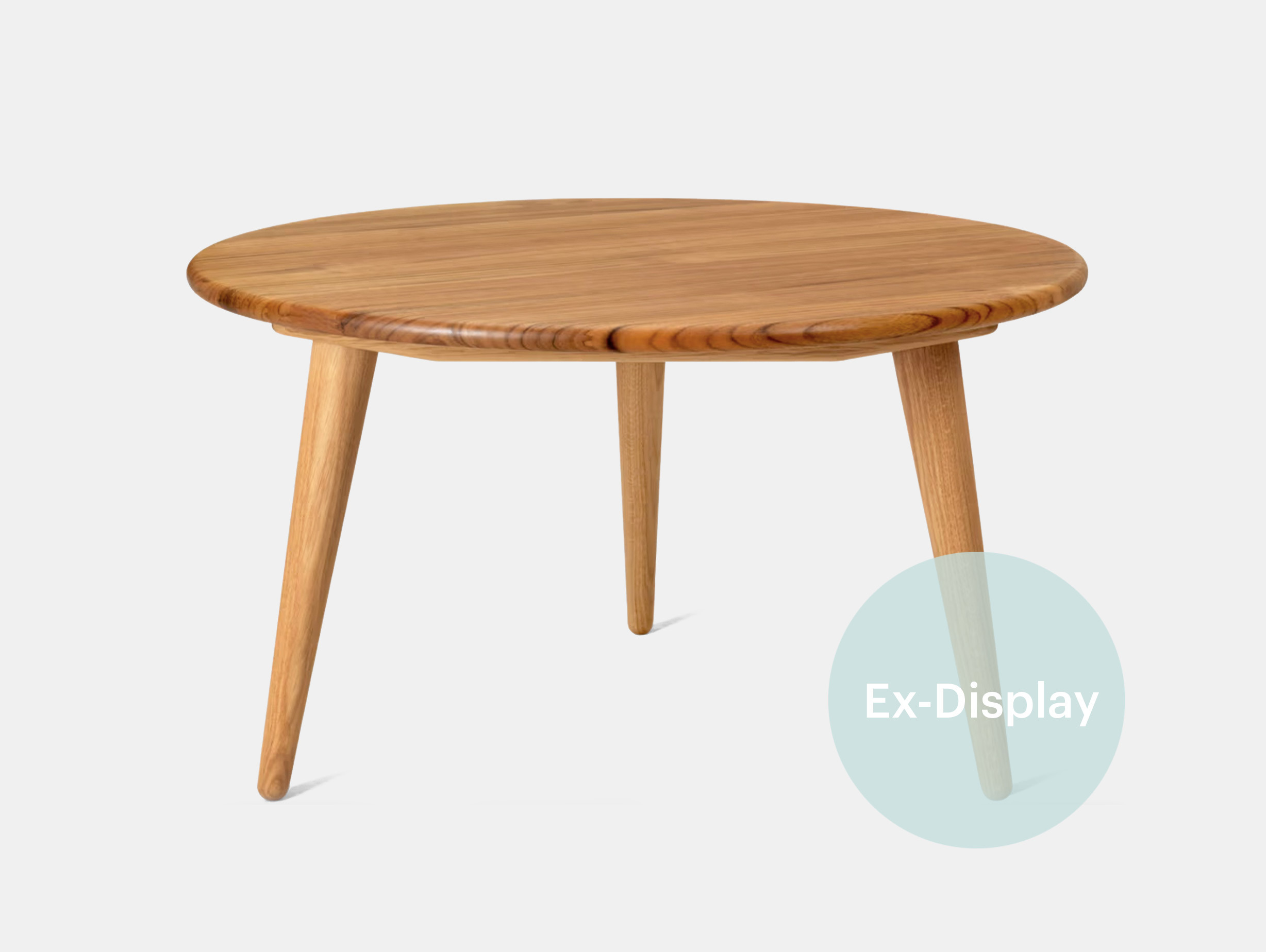 Xdp carl hansen ch008 coffee table teak top oak legs
