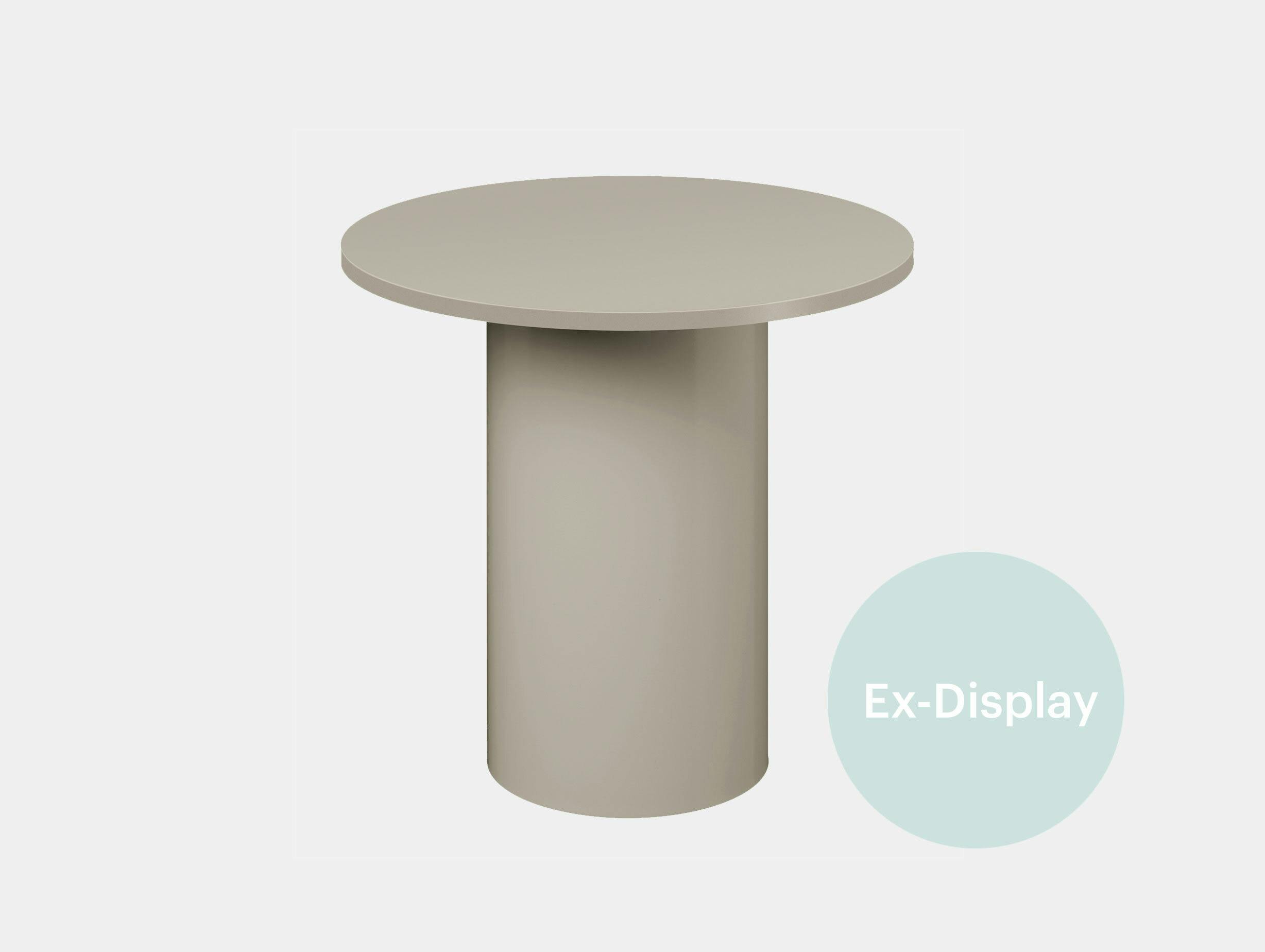 Xdp e15 enoki metal side table silk grey tall 1