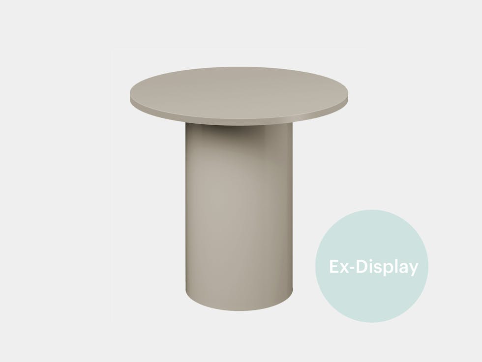 Xdp e15 enoki metal side table silk grey tall 1
