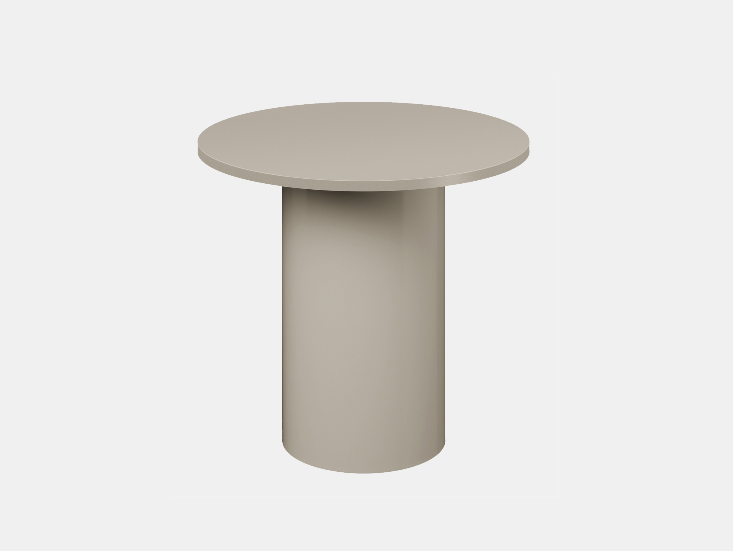 Xdp e15 enoki metal side table silk grey tall 2