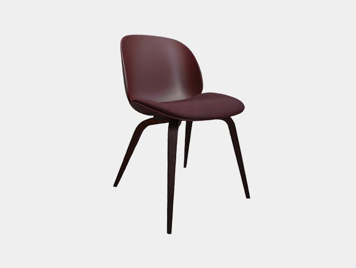 Xdp gubi beetle chair burgundy 1