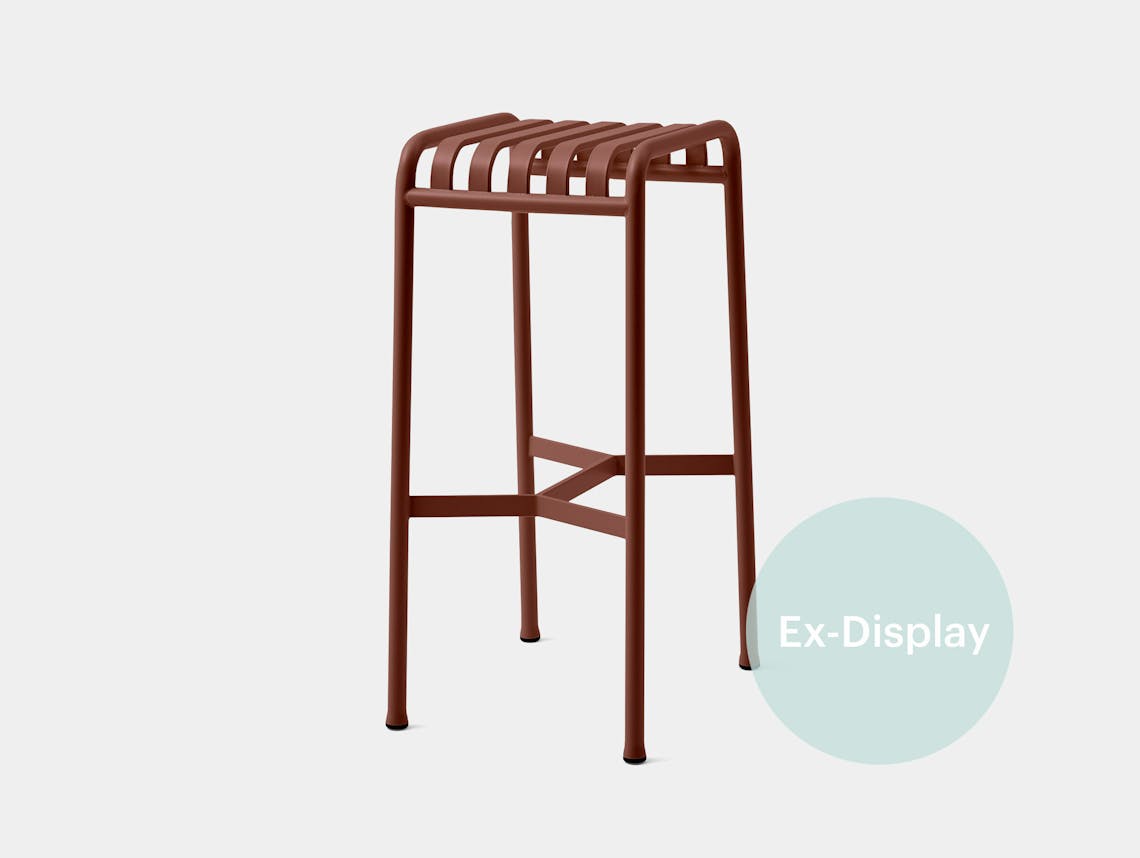 Xdp hay ronan erwan bouroullec palissade bar stool iron red 1