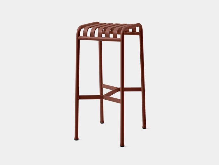 Xdp hay ronan erwan bouroullec palissade bar stool iron red 2