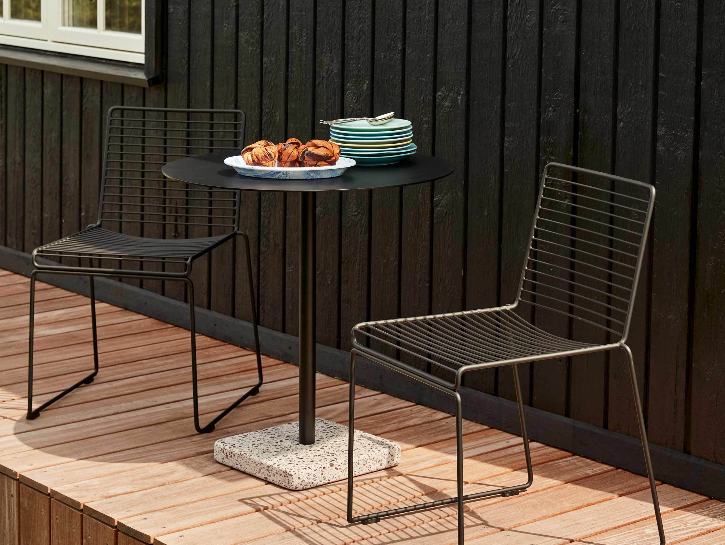 Xdp hay terrazzo dining round black sale ls3