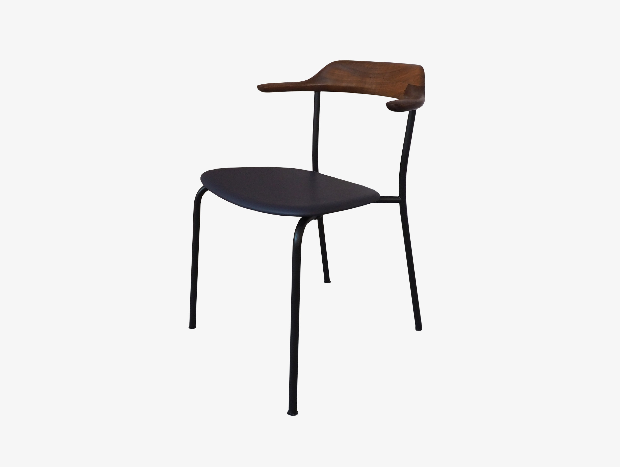 Xdp maruni naoto fukasawa hiroshima stackable chair elmosoft walnut 2