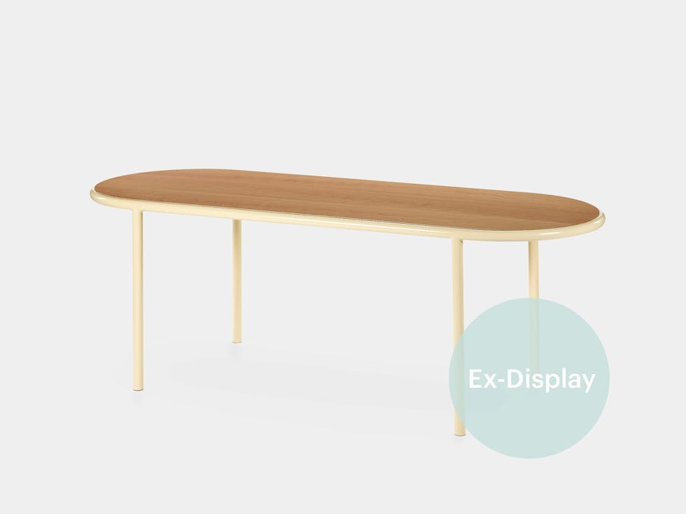 Xdp muller van severen wooden table oval ivory ivory cherry Xdp muller van severen wooden table oval ivory ivory cherry
