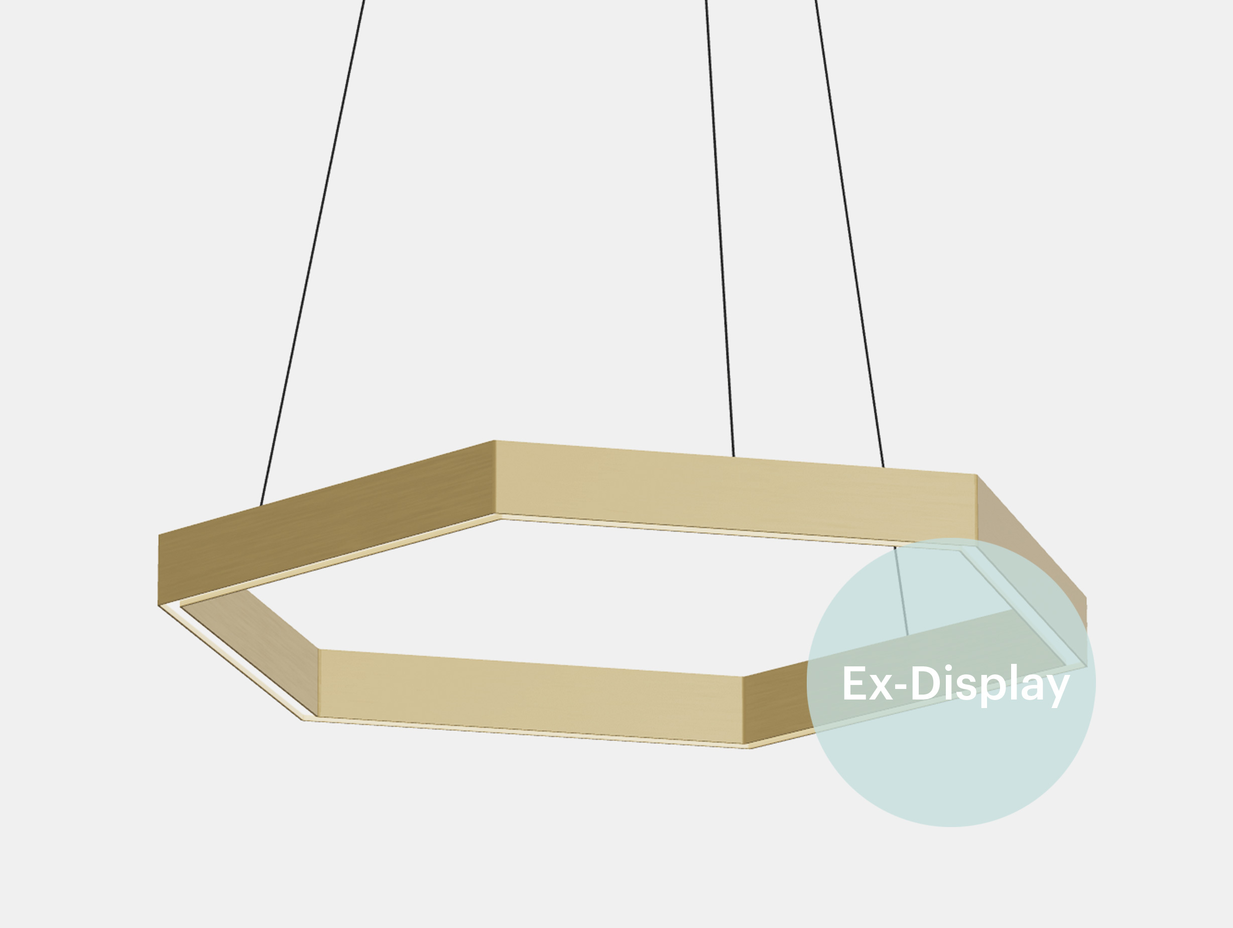 Xdp resident hex pendant 750 brass