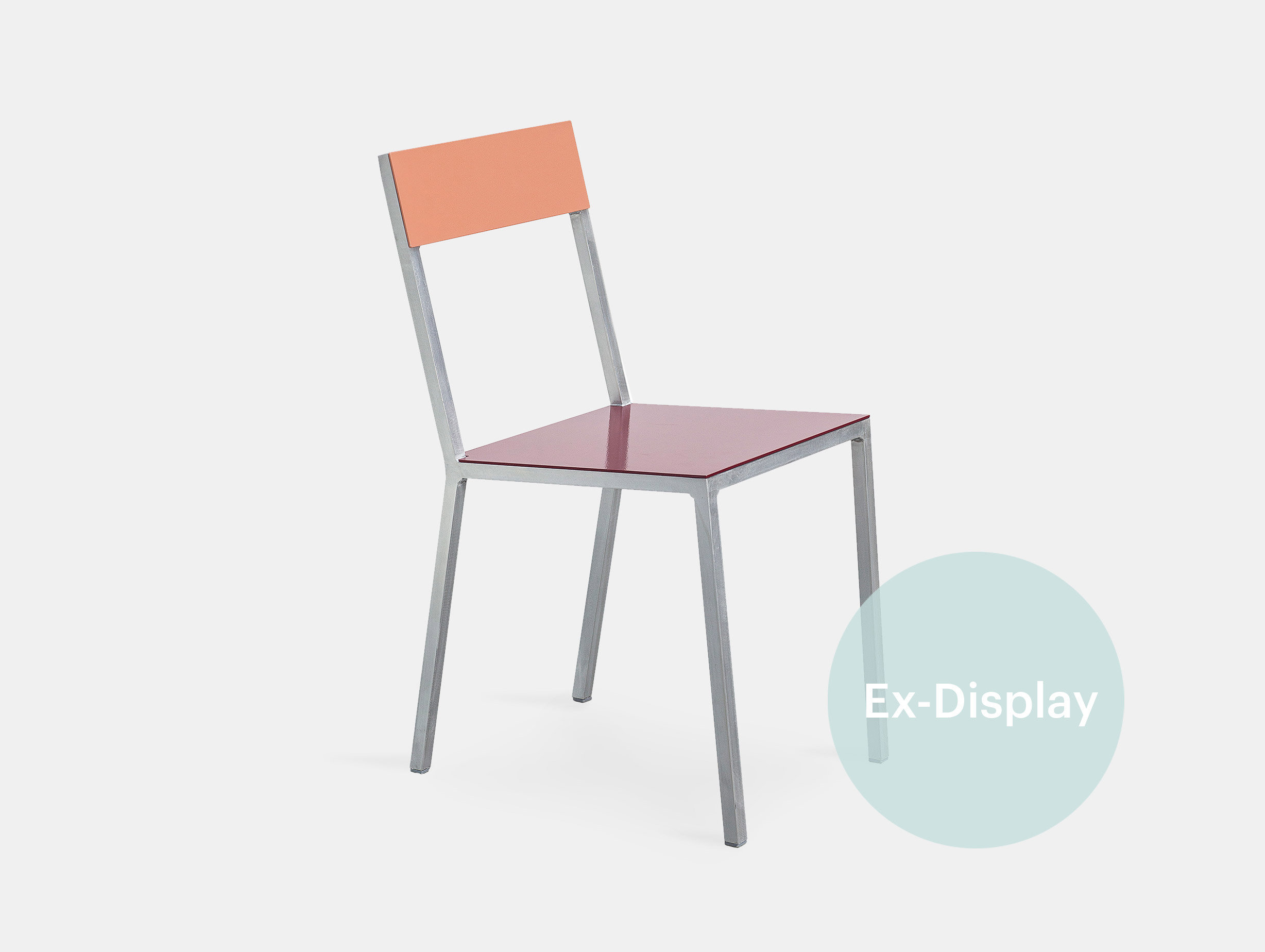 Xdp valerie objects muller van severen alu chair bordeaux pink