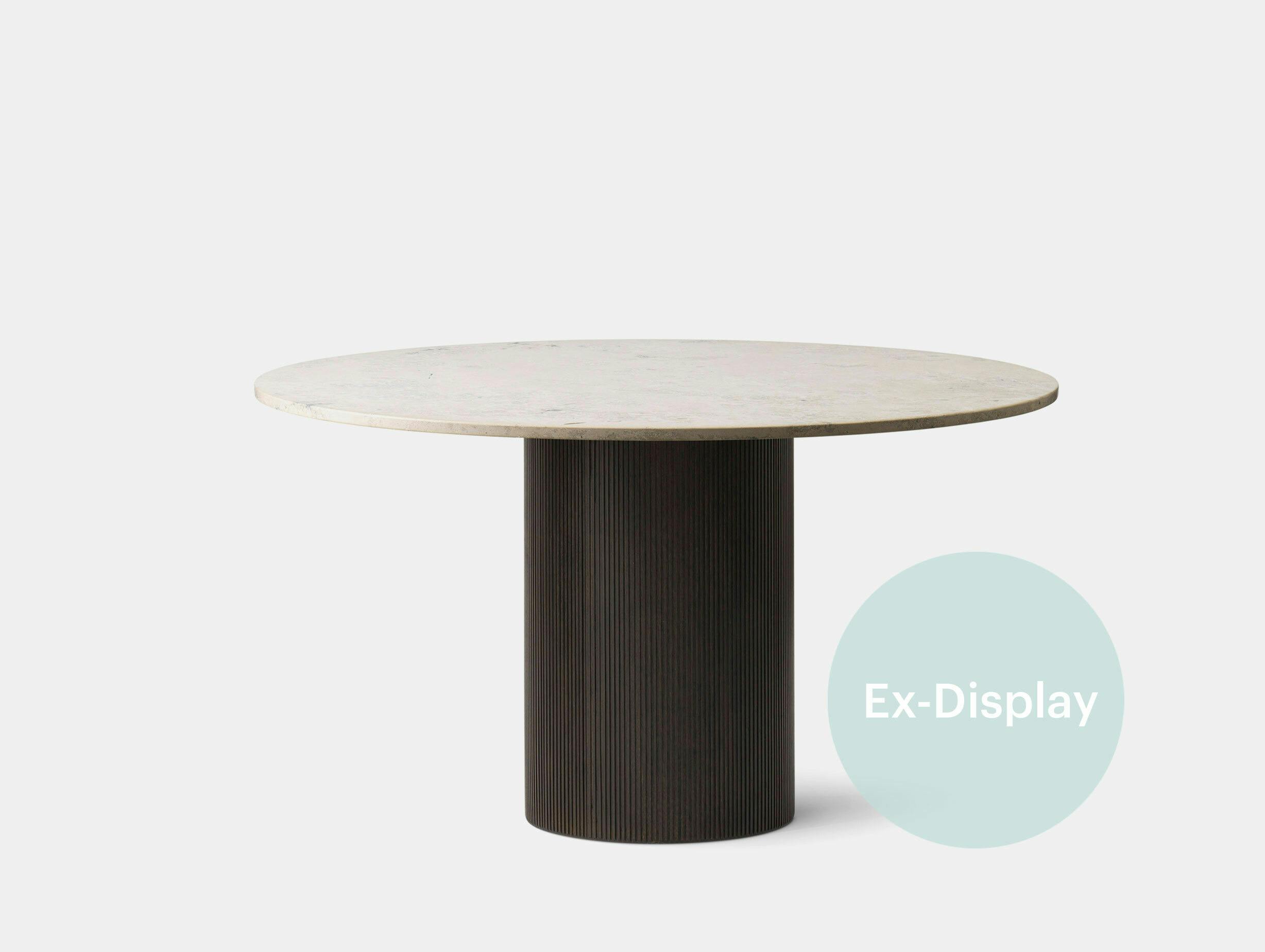 Xdp vipp cabin table 130 grey marble dark oak jura grau blau limestone 1