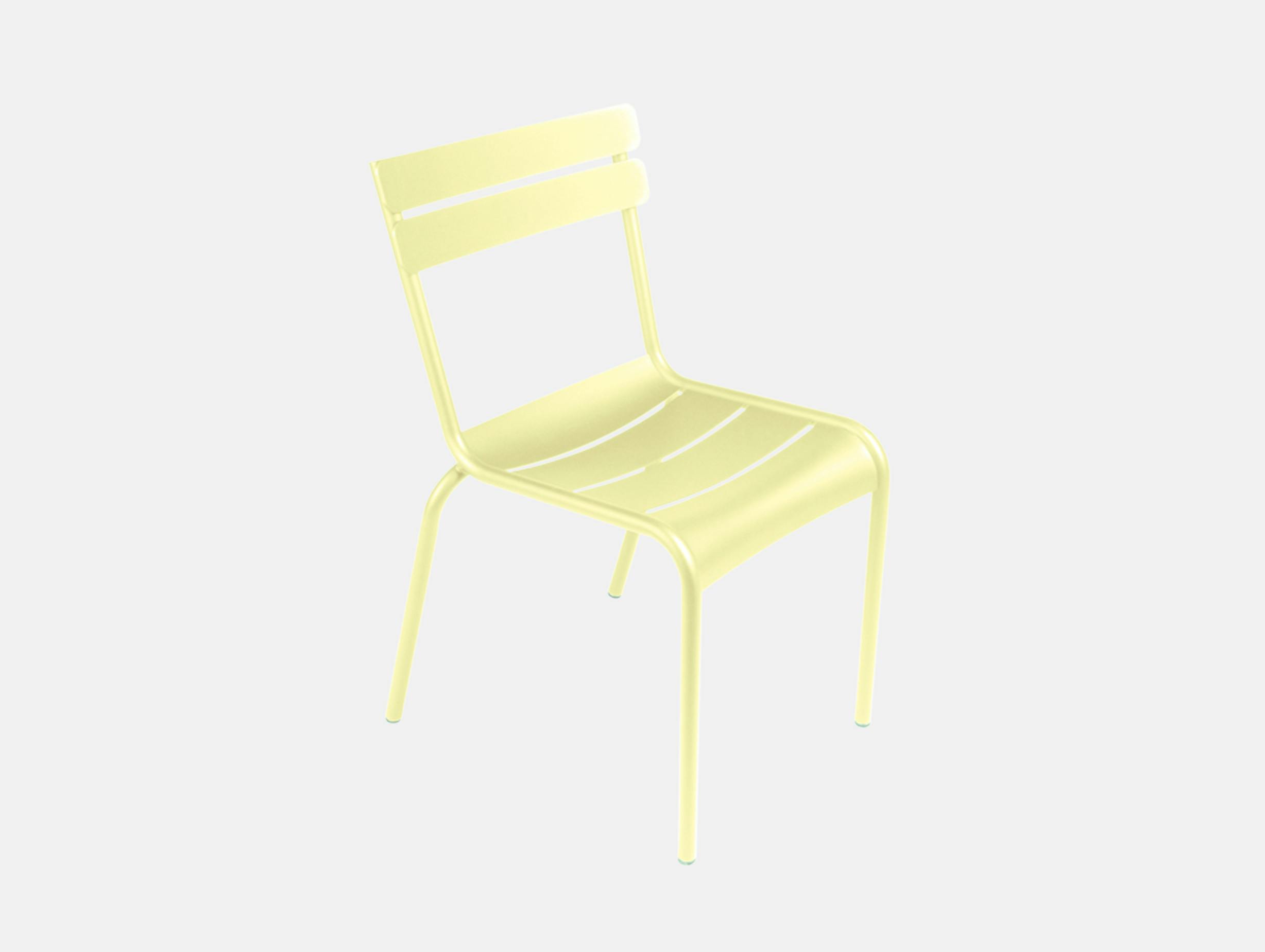 Fermob luxembourg chair frosted lemon