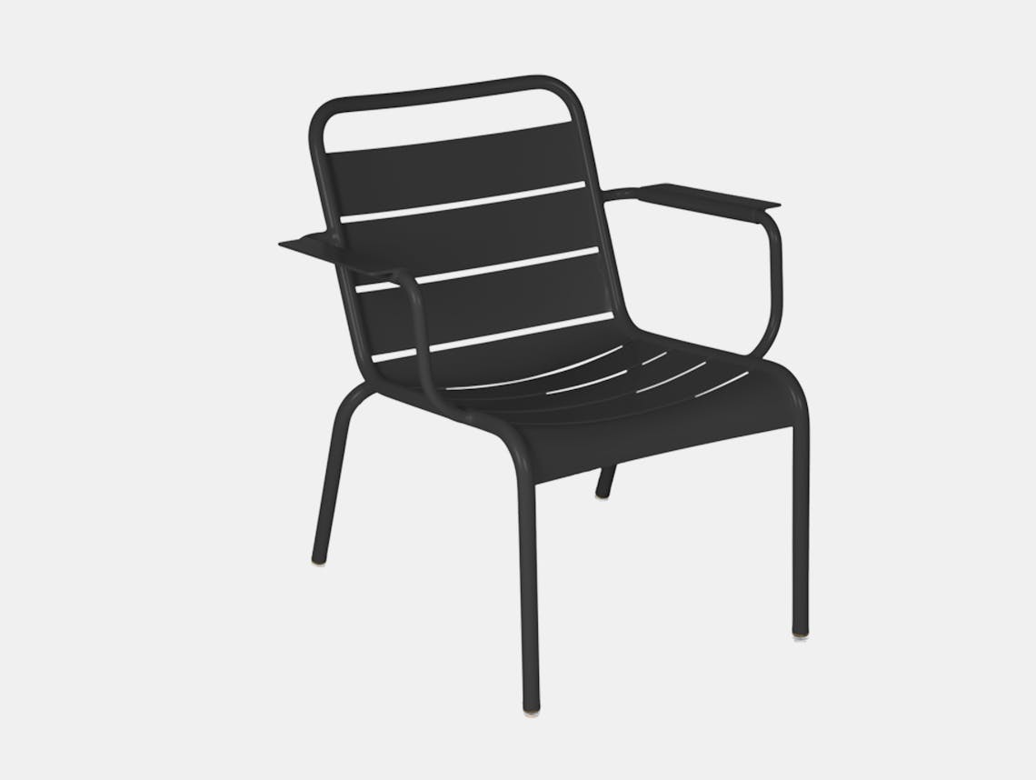 Fermob luxembourg lounge chair anthracite