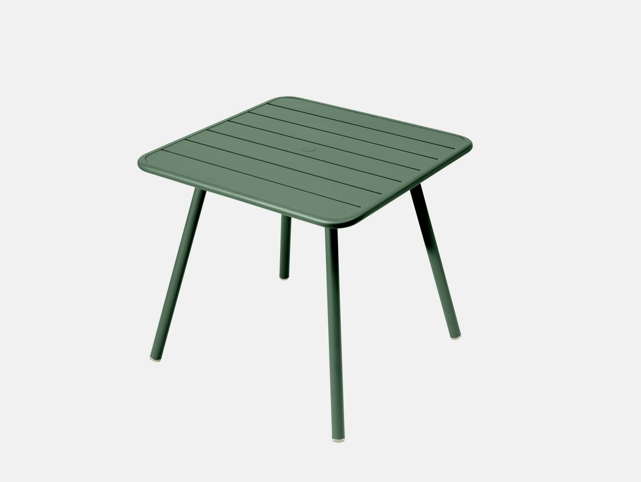 Fermob luxembourg table 80 cedar green