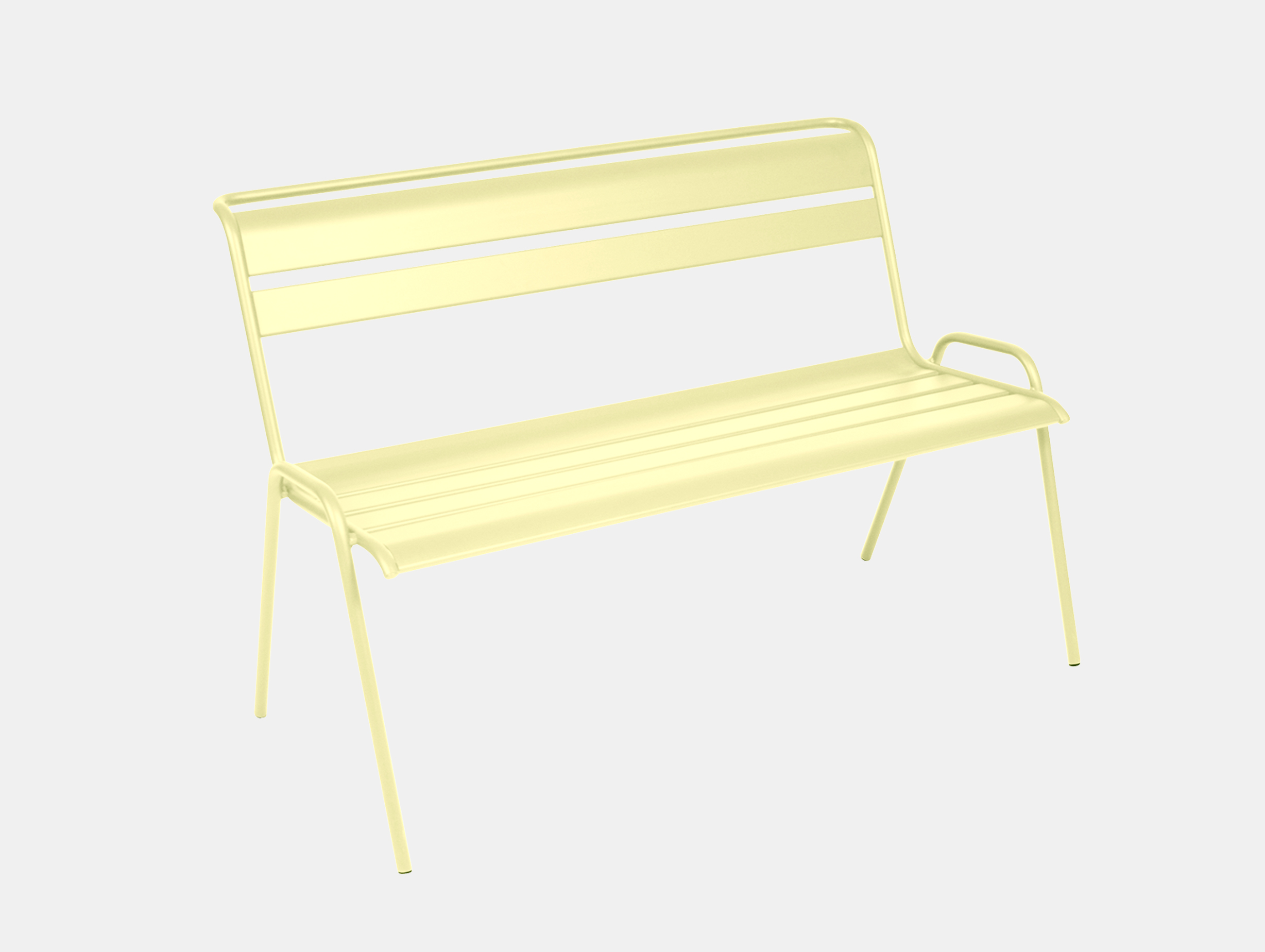 Fermob monceau 23 bench frosted lemon