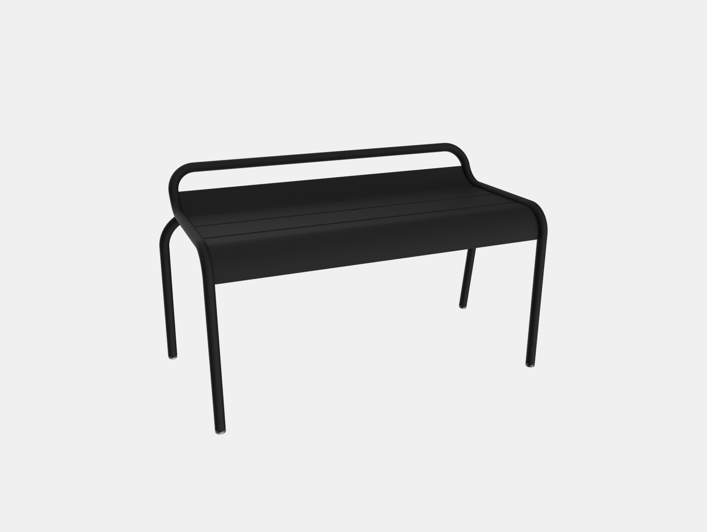Fermob luxembourg compact bench outdoor liquorice