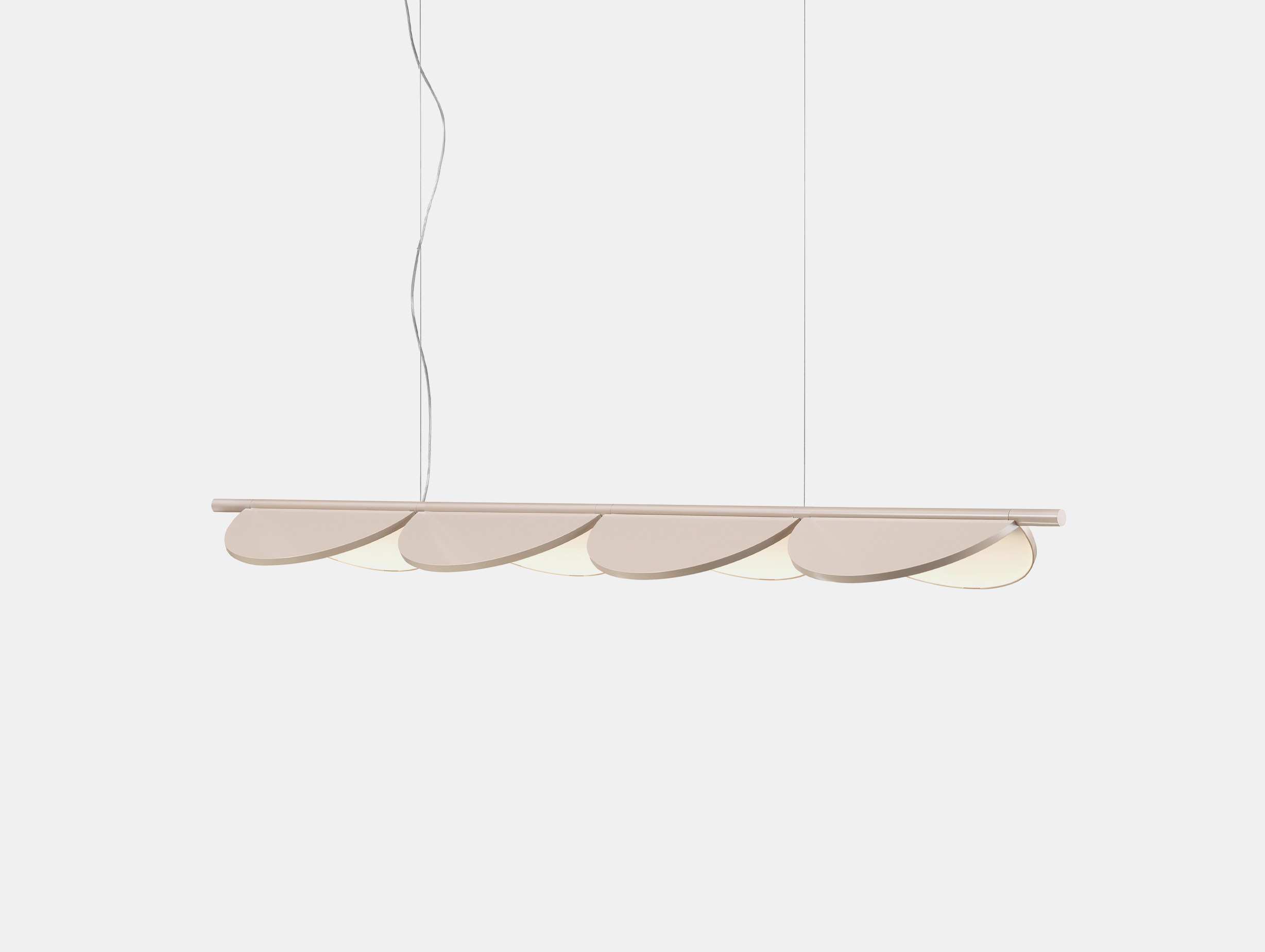 Flos patricia urquiola almendra linear pendant light s4 nude