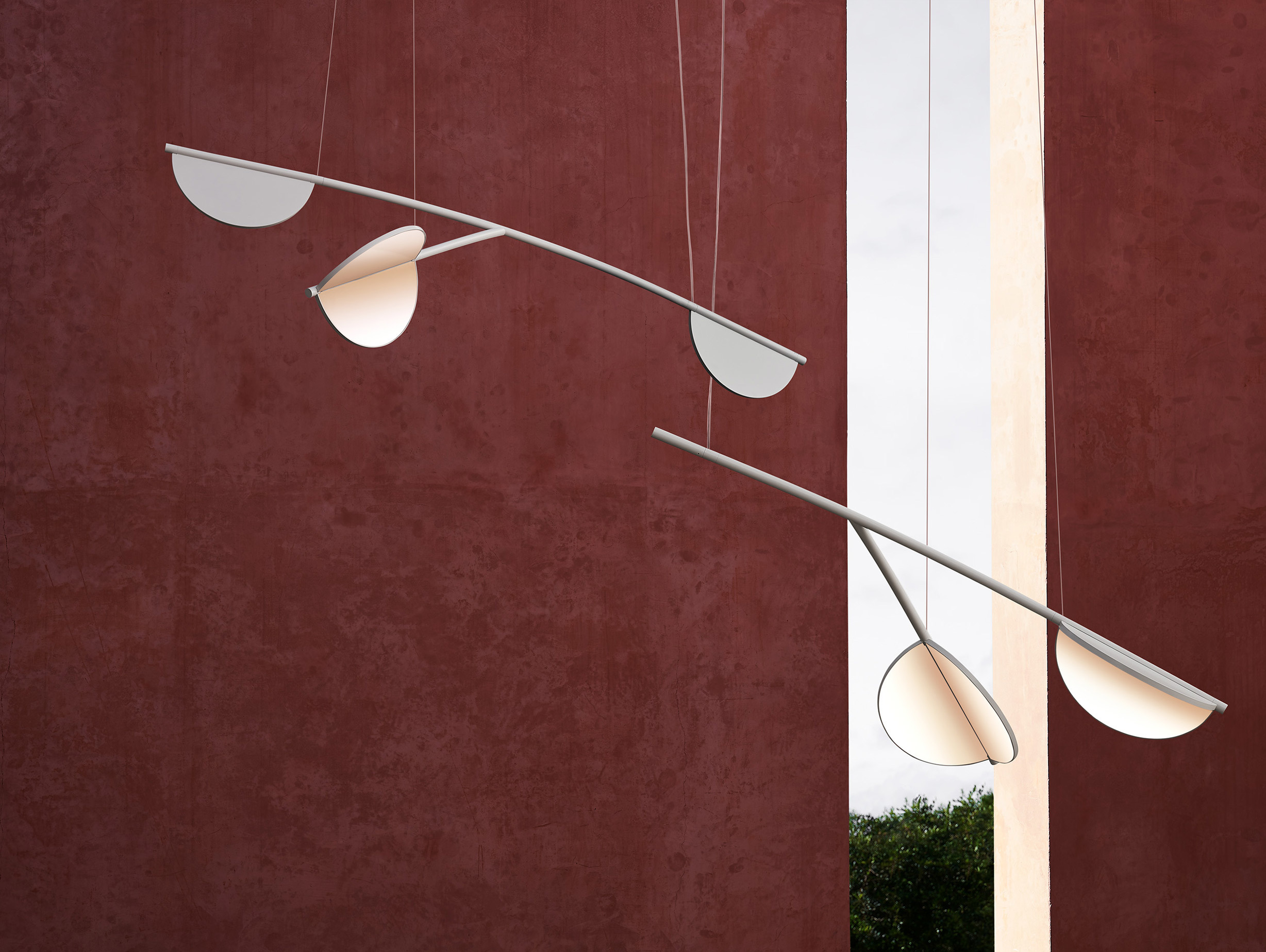 Flos patricia urquiola almendra organic pendant light s2y lifestyle4