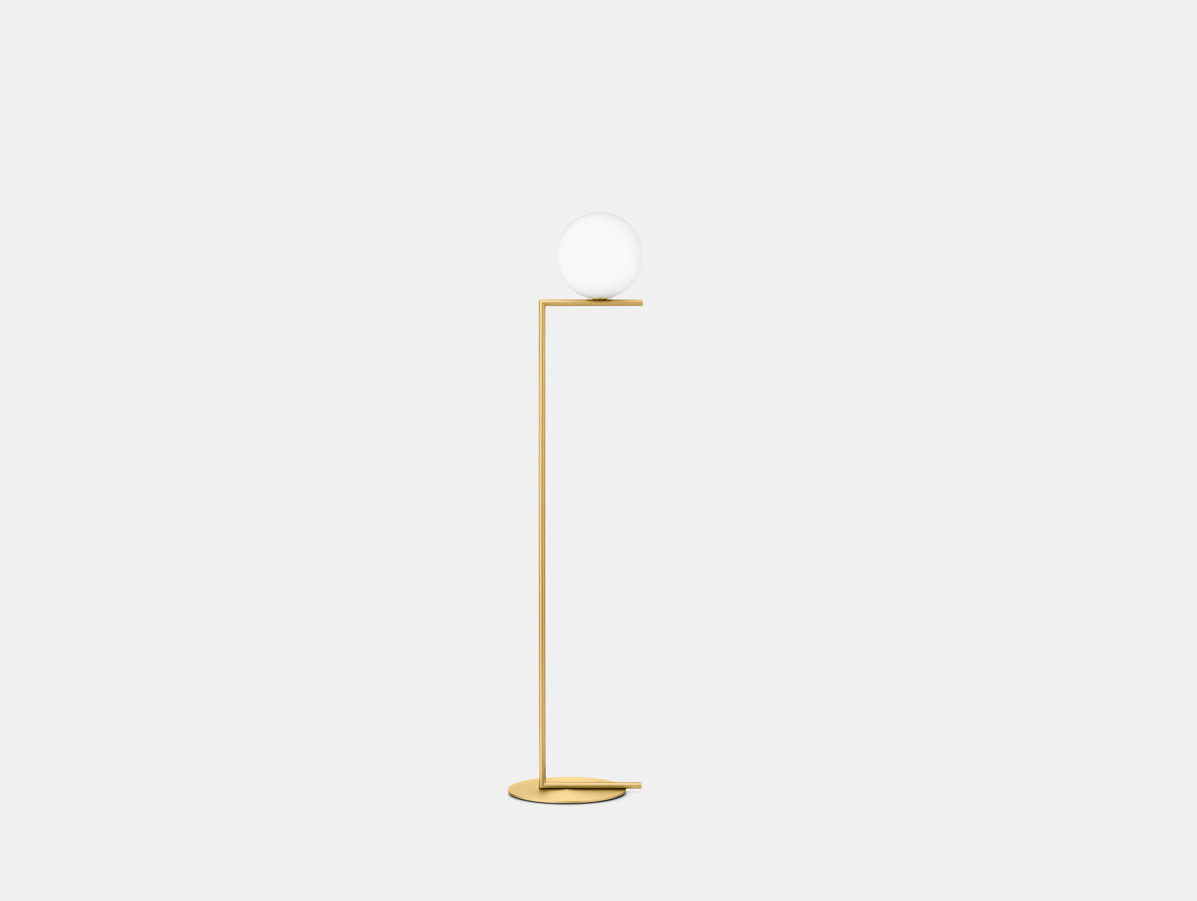 Flos Ic F1 Floor Light Brass Michael Anastassiades