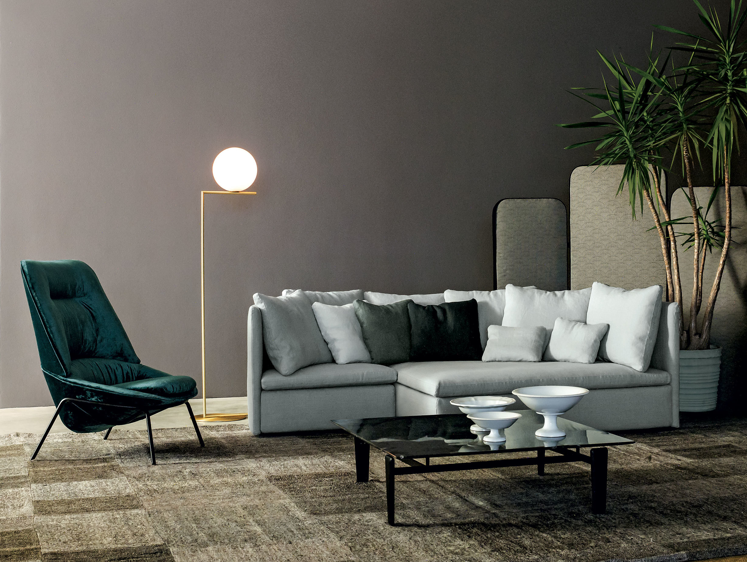 Flos Ic Floor Light Brass Michael Anastassiades